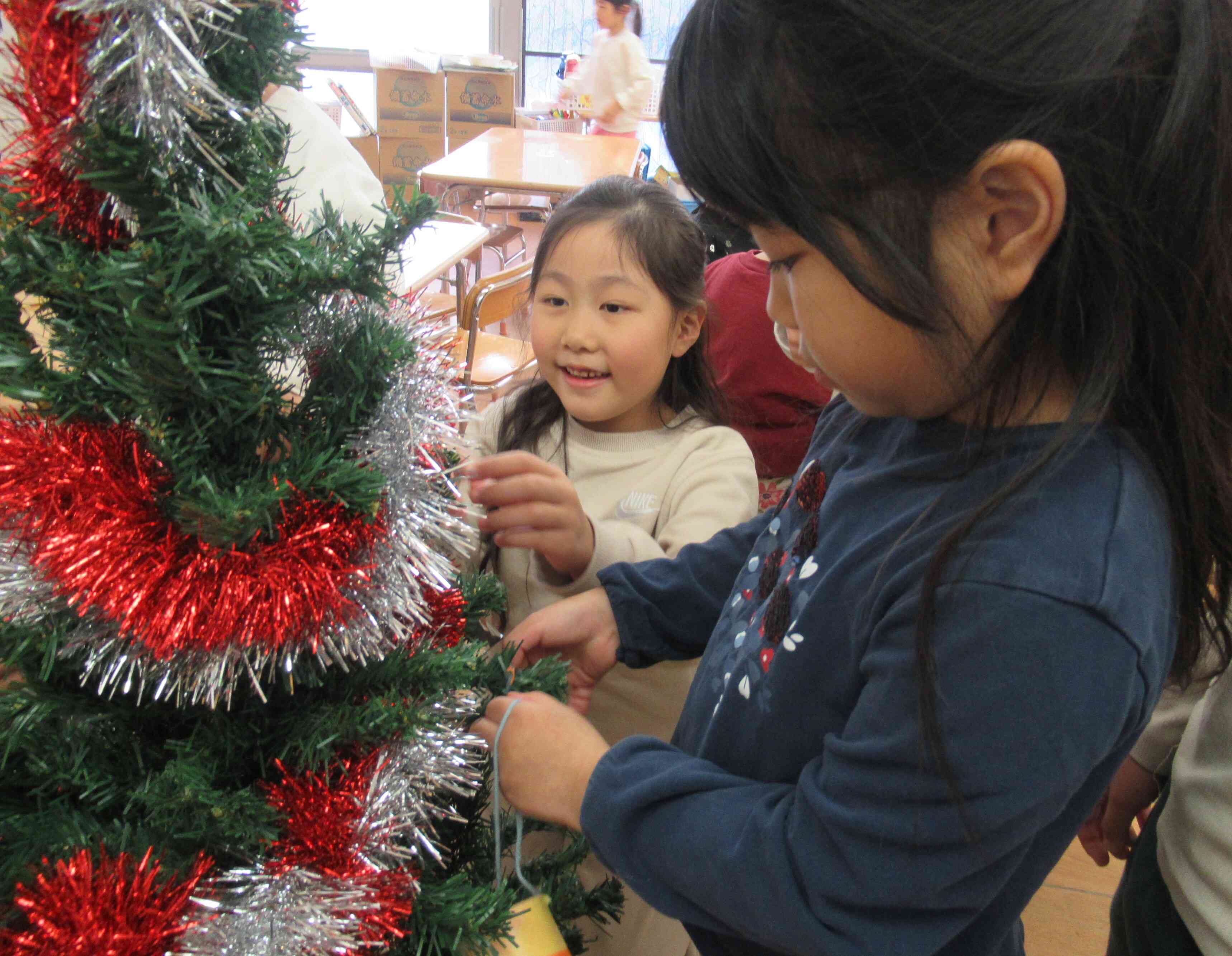 ５歳児　クリスマス準備