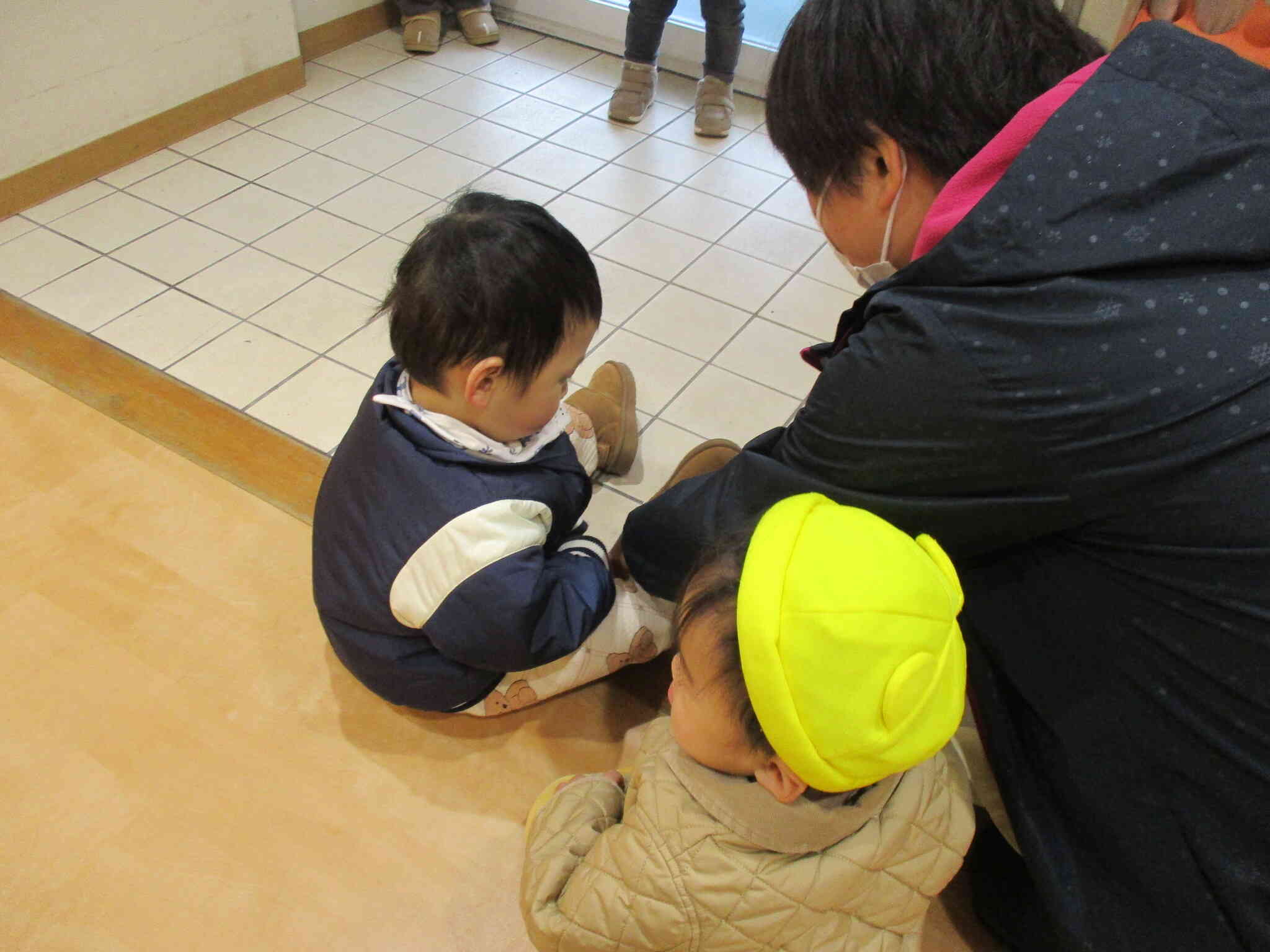 年明けの子ども達の様子。