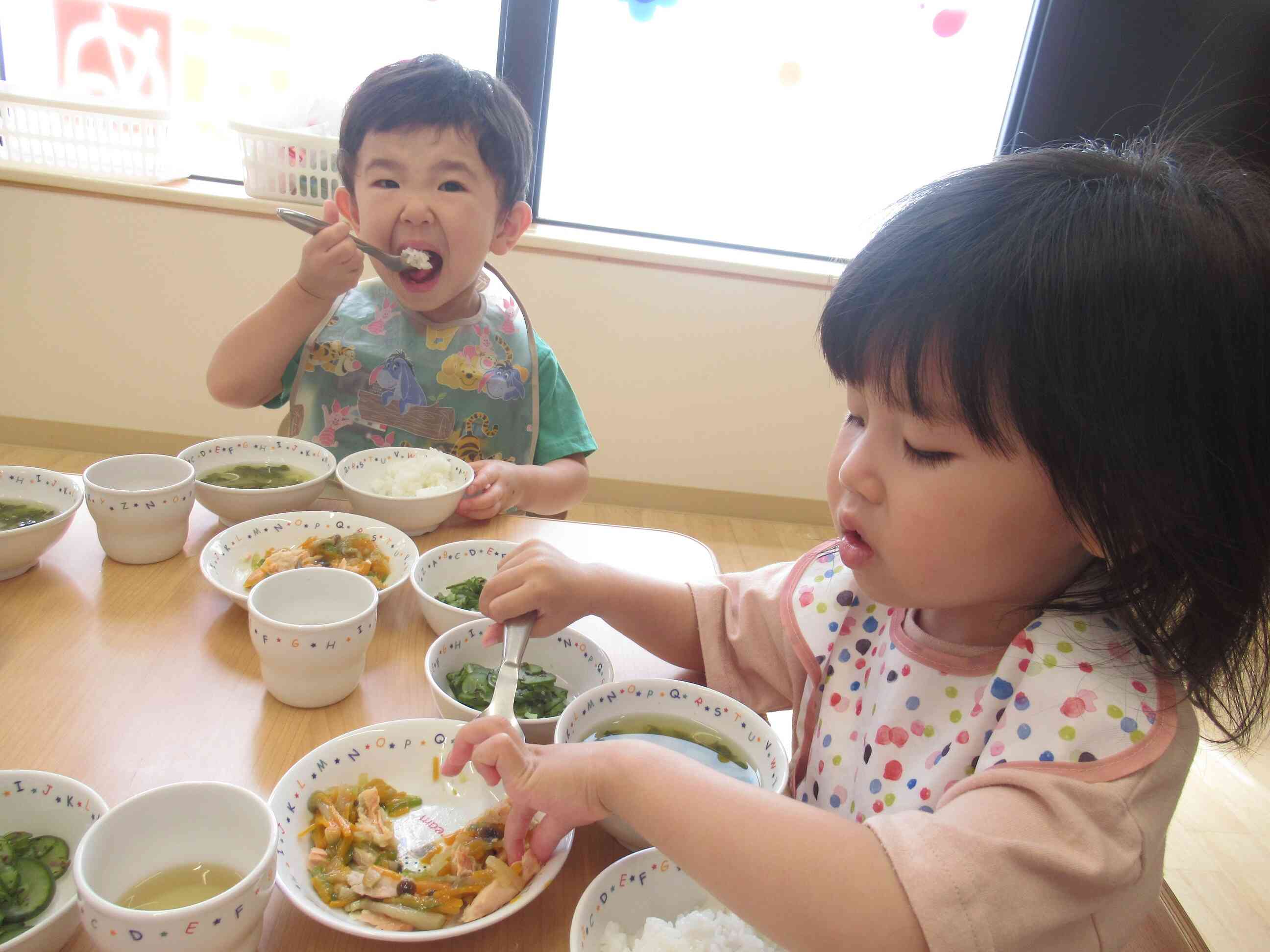 いっぱい食べて大きくなるぞ～