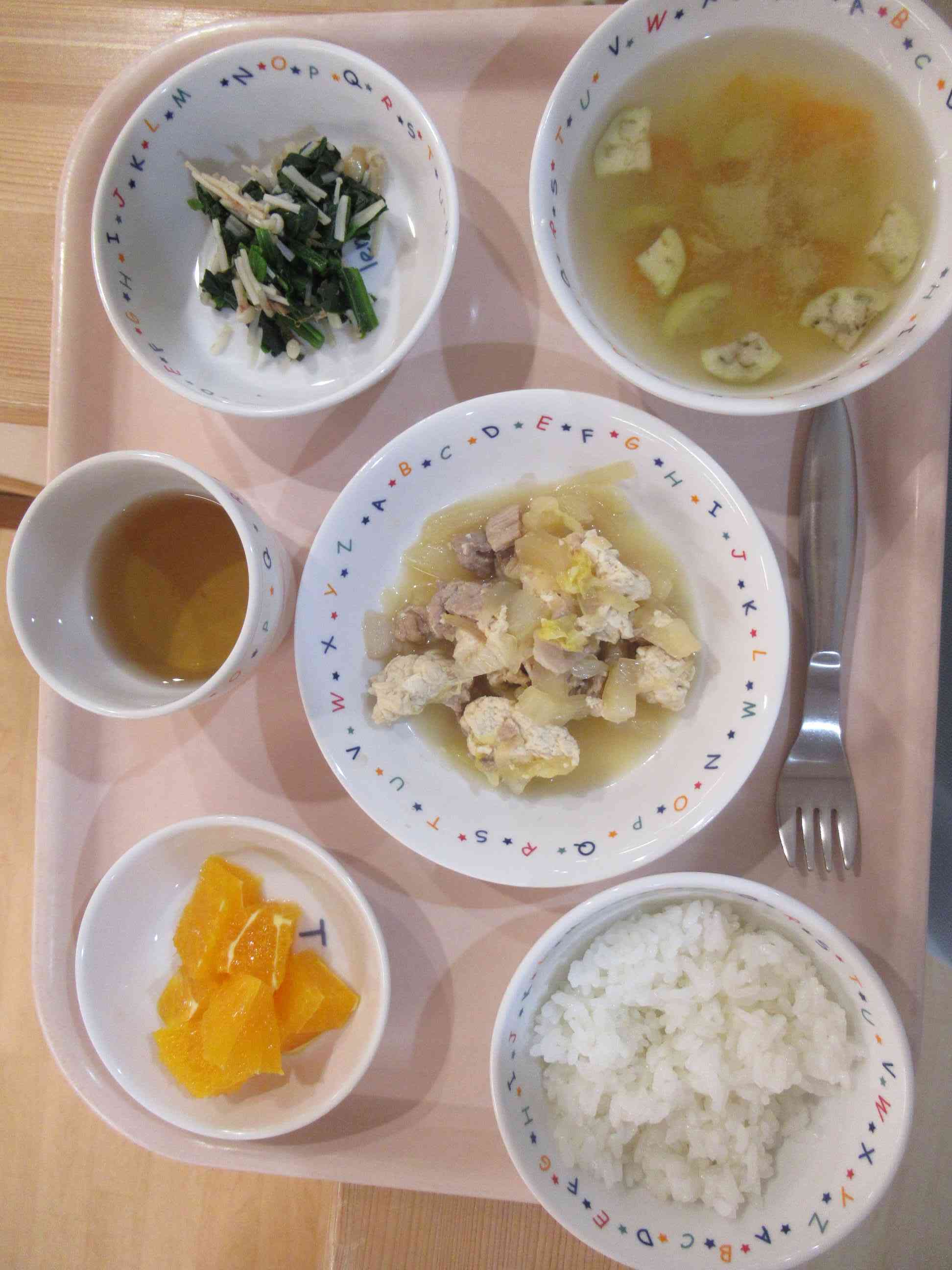 1月15日（水）の給食です。