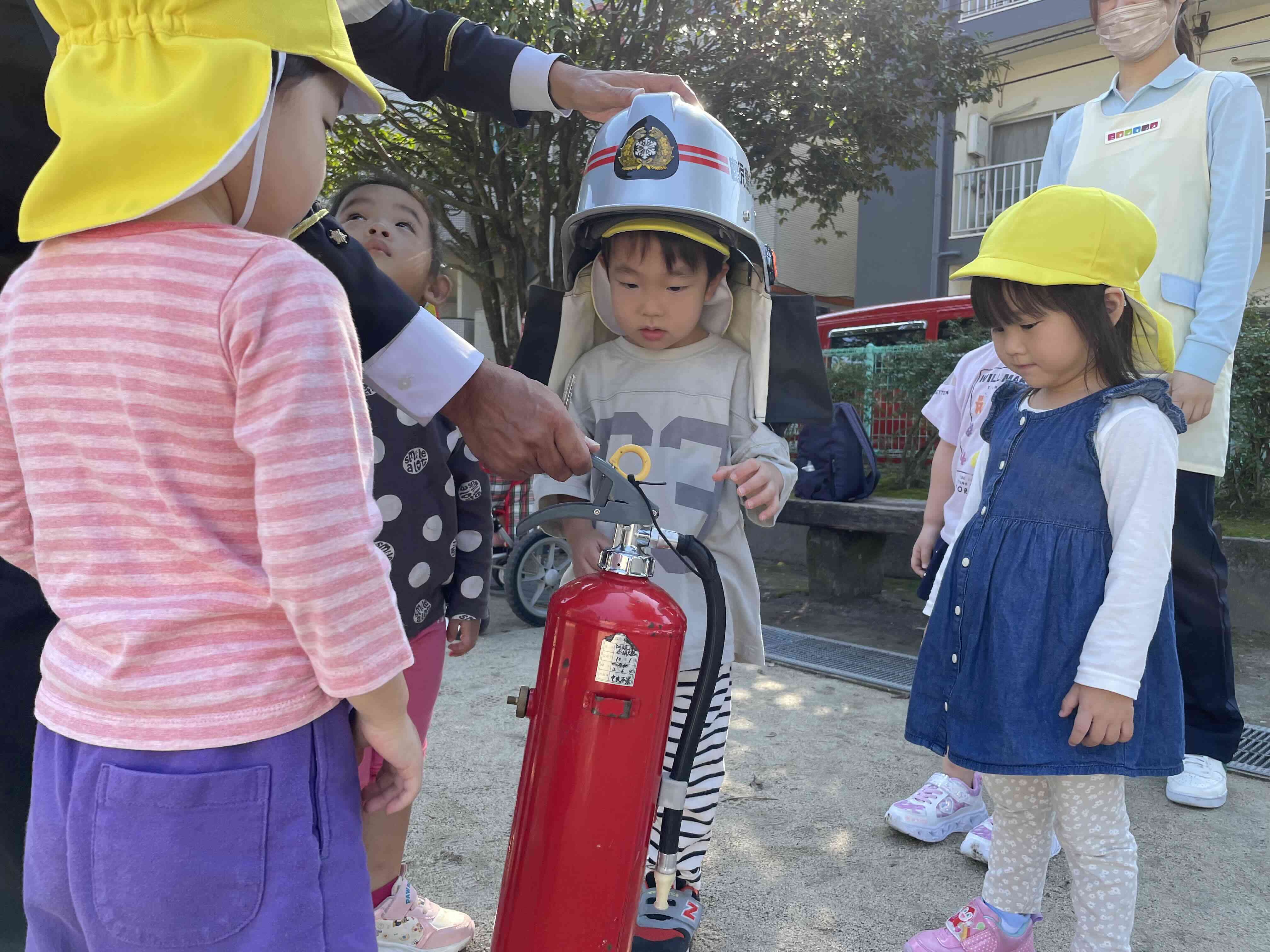 初めての消火器☆