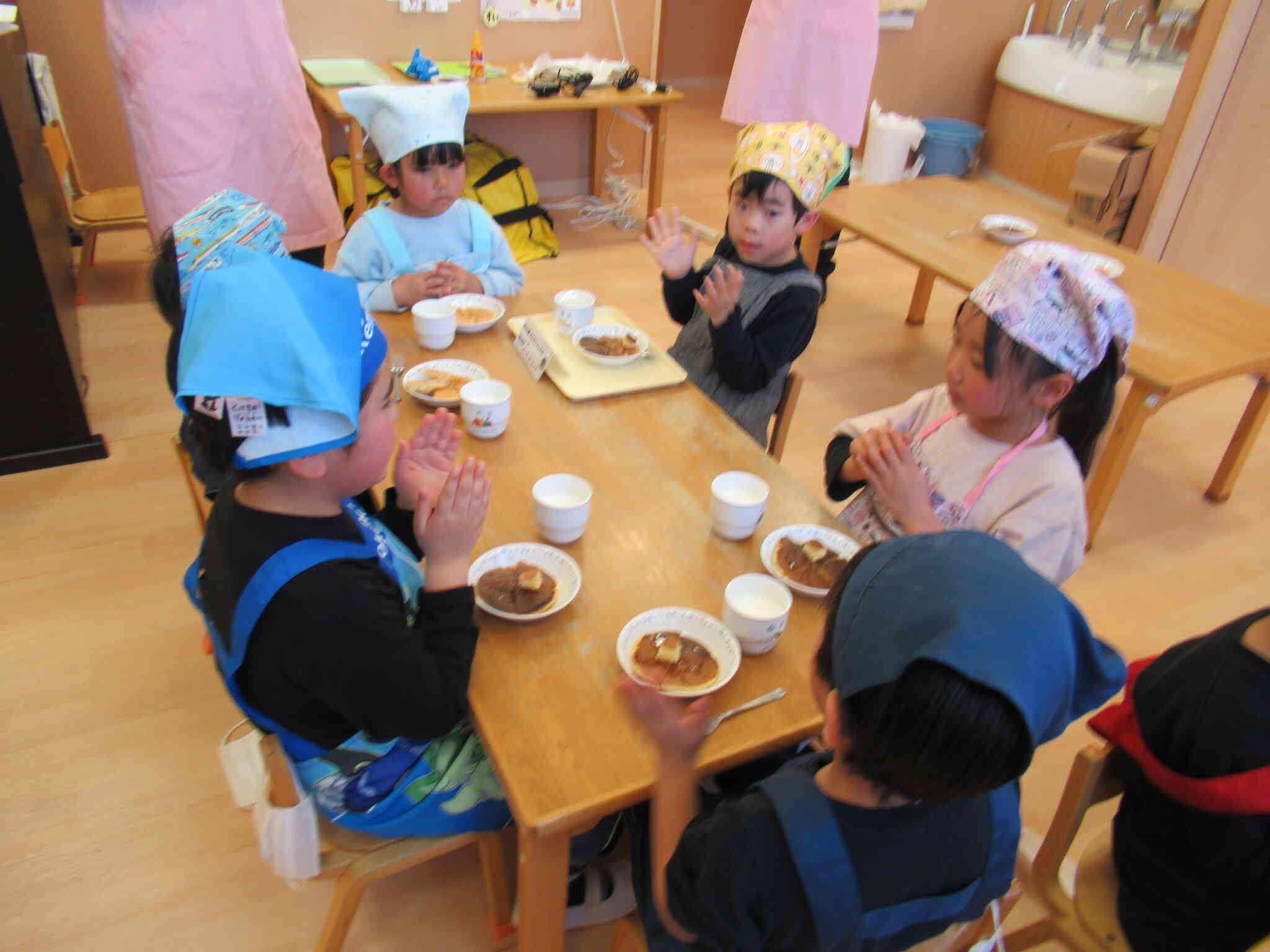 おもいっきり食育！ホットケーキをつくりました！【5歳児クラス：きりん組】