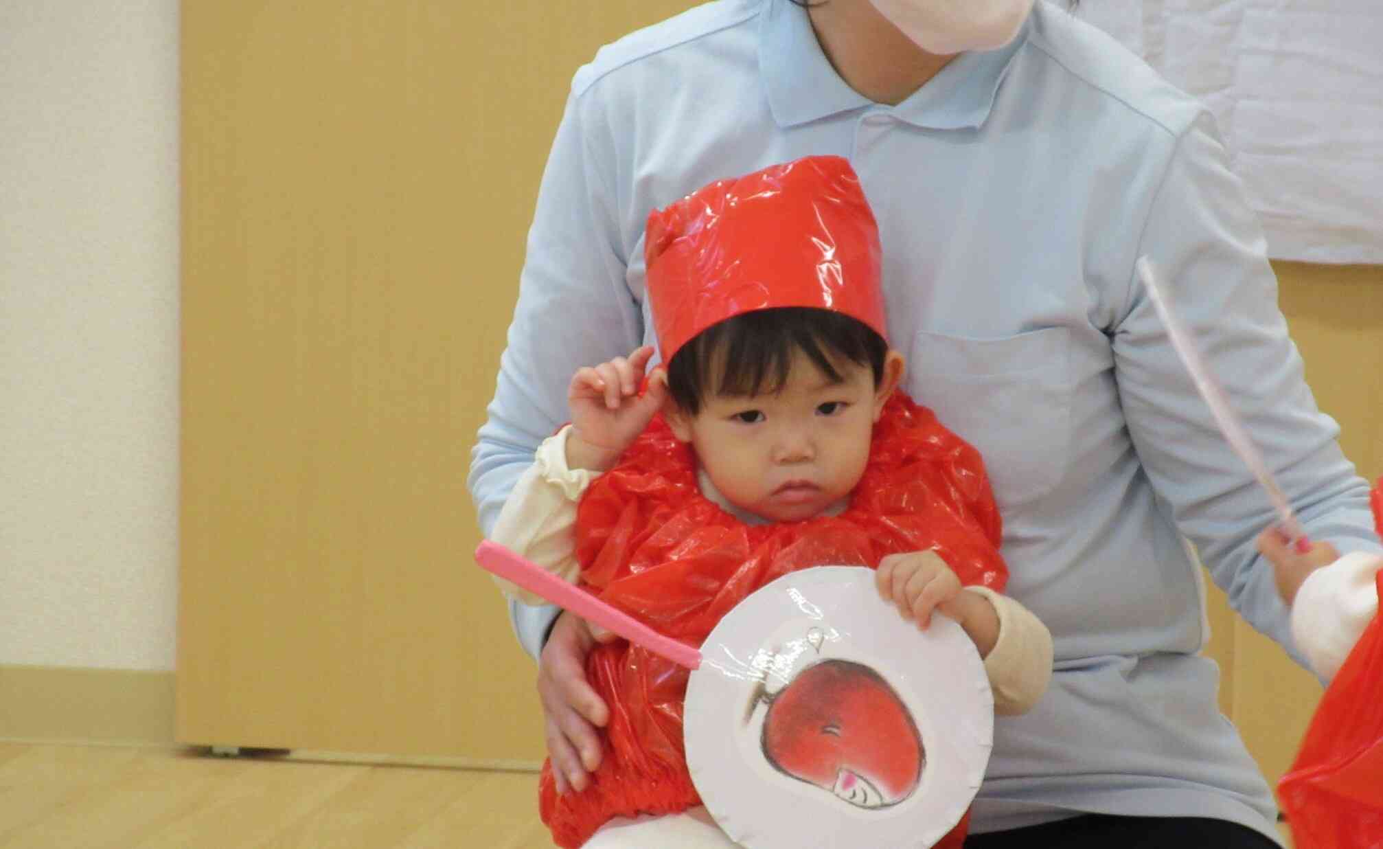 だるまさんの帽子かわいいでしょ