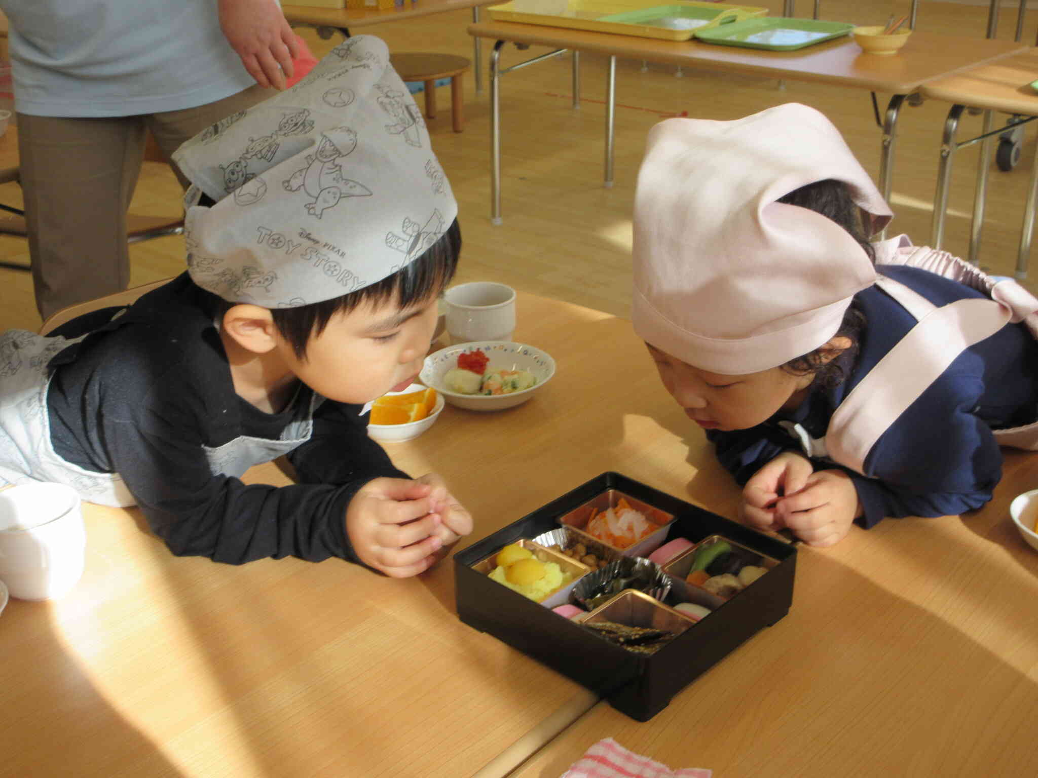 新年のご馳走はお重箱に入っています