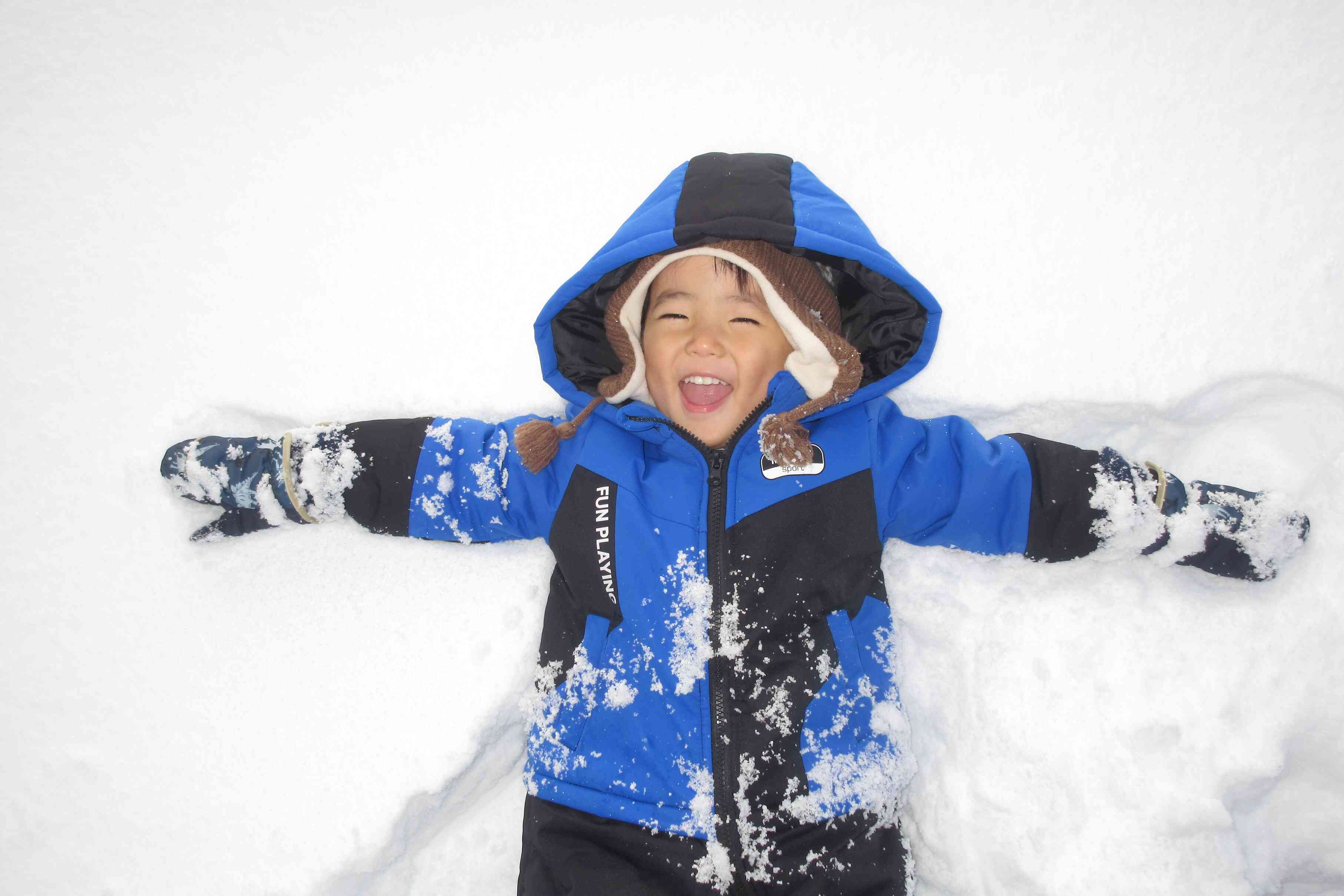 雪がふわふわ～