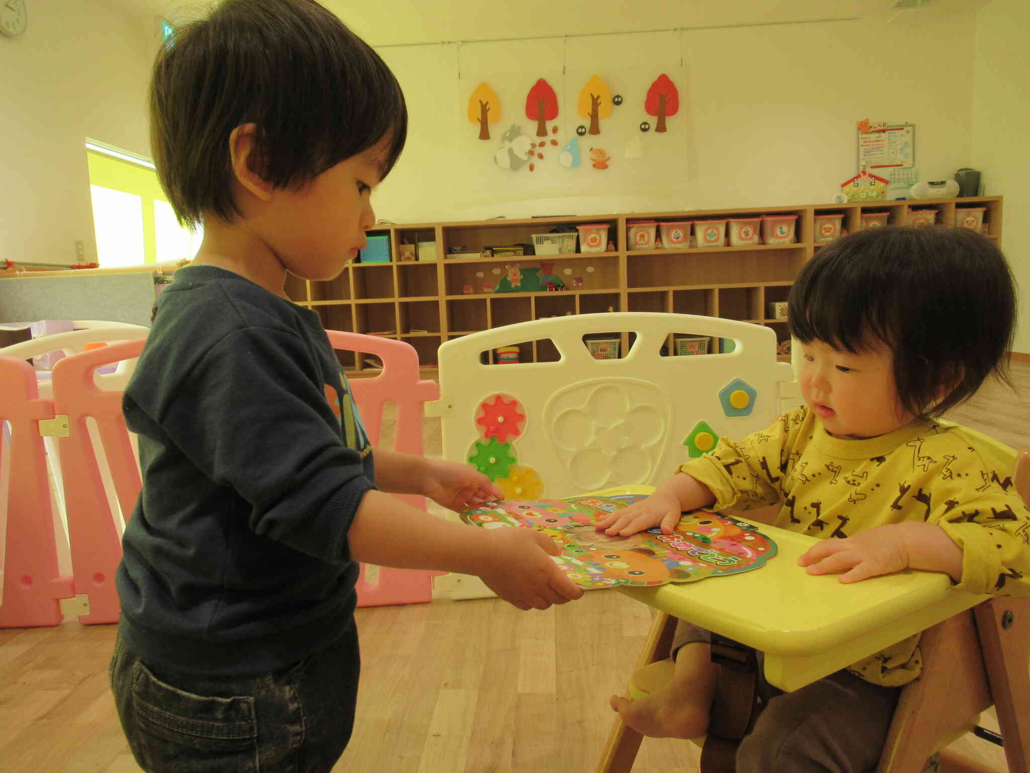 「おめでとう」「ありがとう」子どもたち同士のやりとりがみられましたよ☆