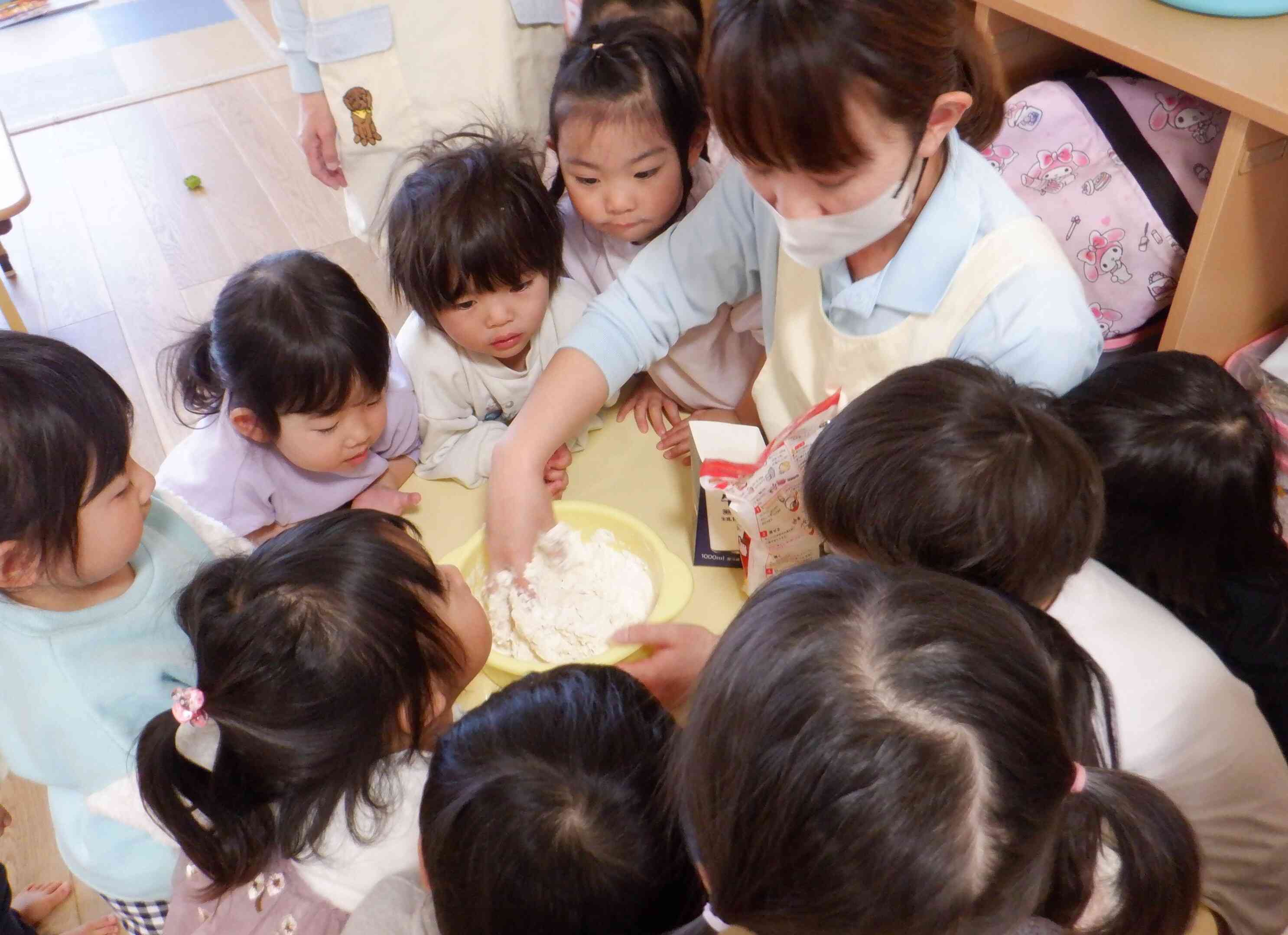 食育　うどん作り