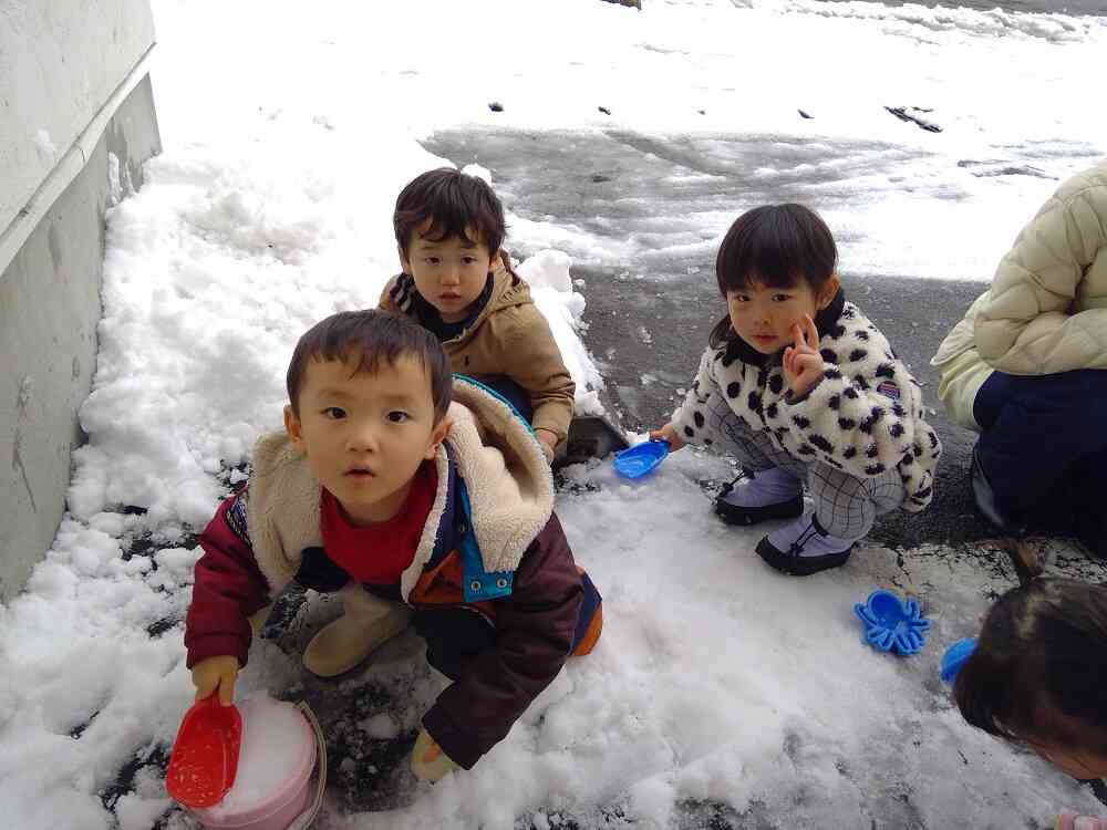 楽しい雪遊び