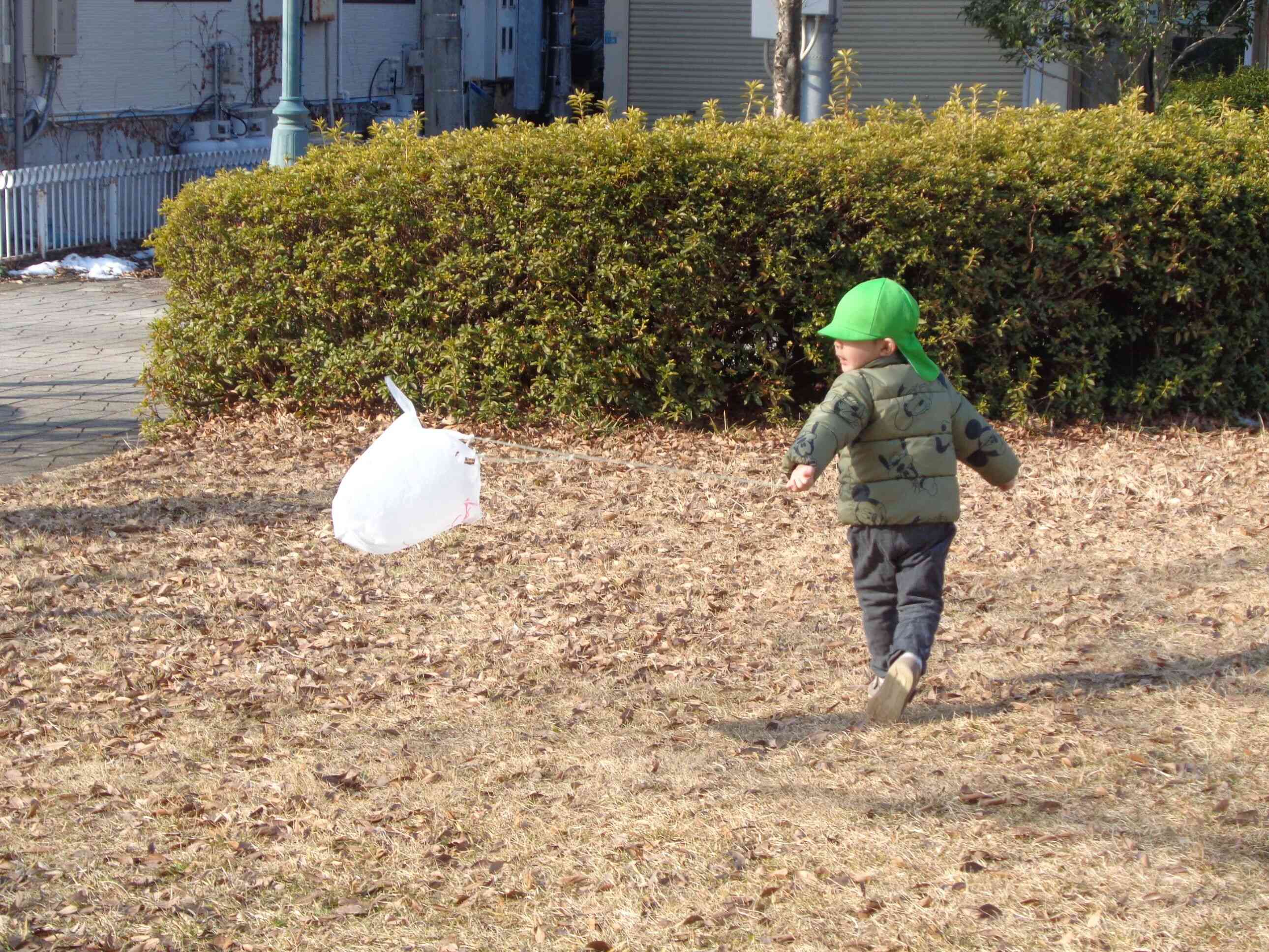 凧揚げしました!