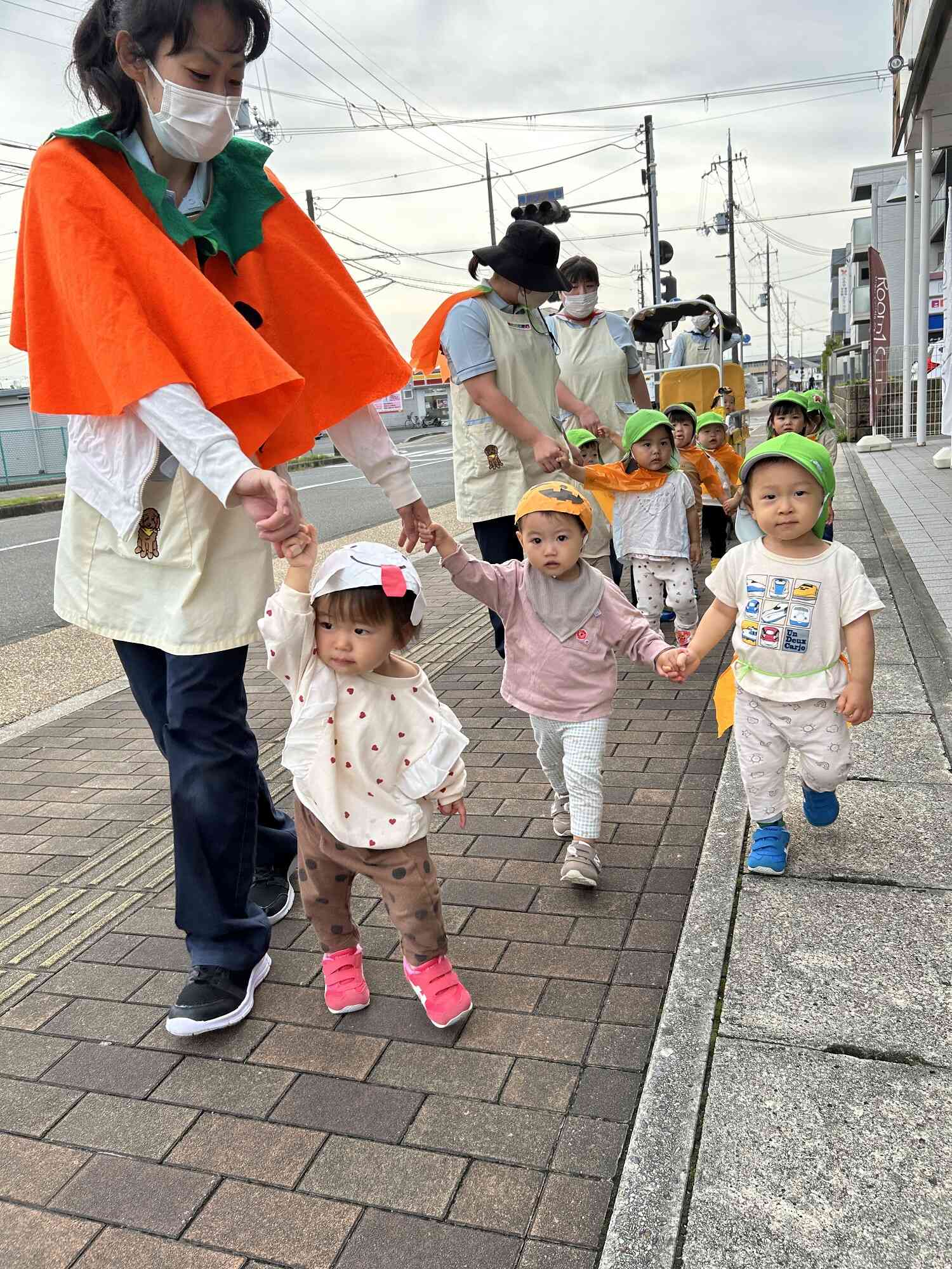 おばけ帽子、カボチャ帽子《にあうかしらぁ～？？》