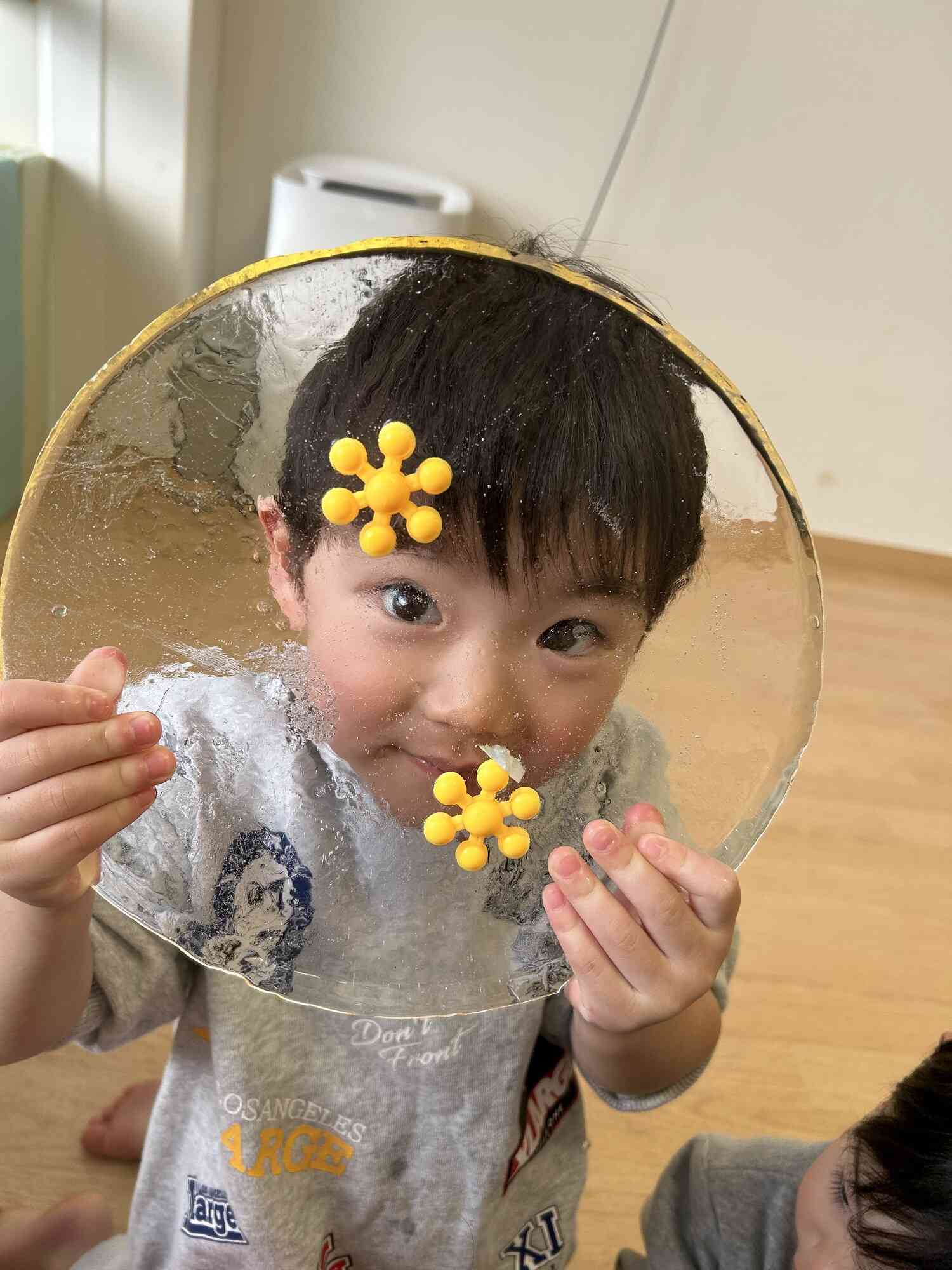 みてみて！綺麗な氷！