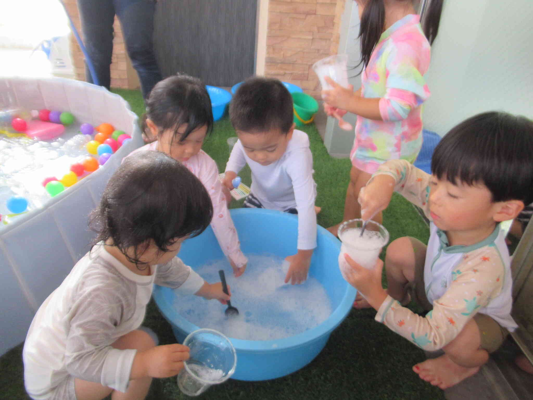 楽しかった水遊び