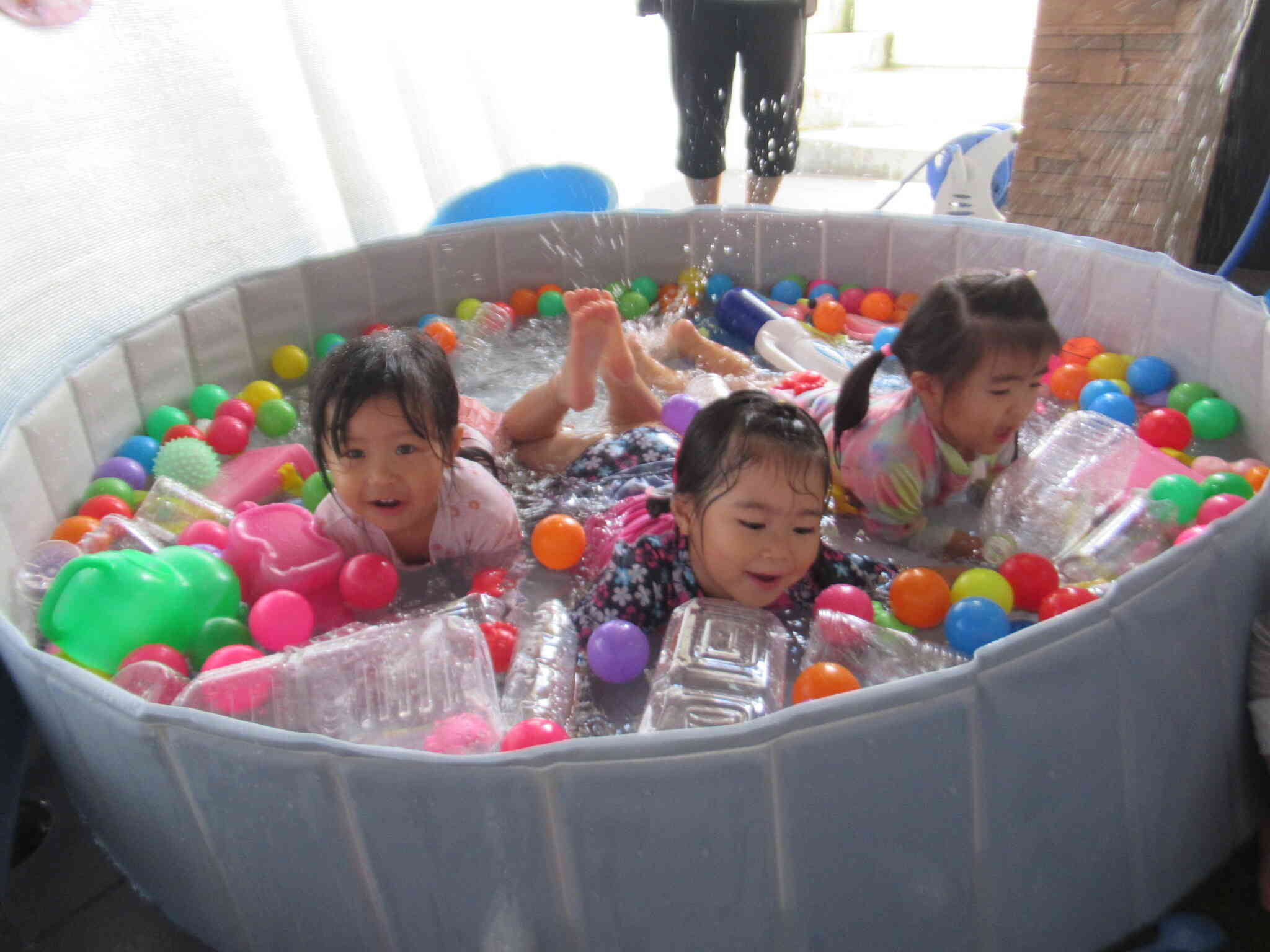 夏はもちろん水遊び♪