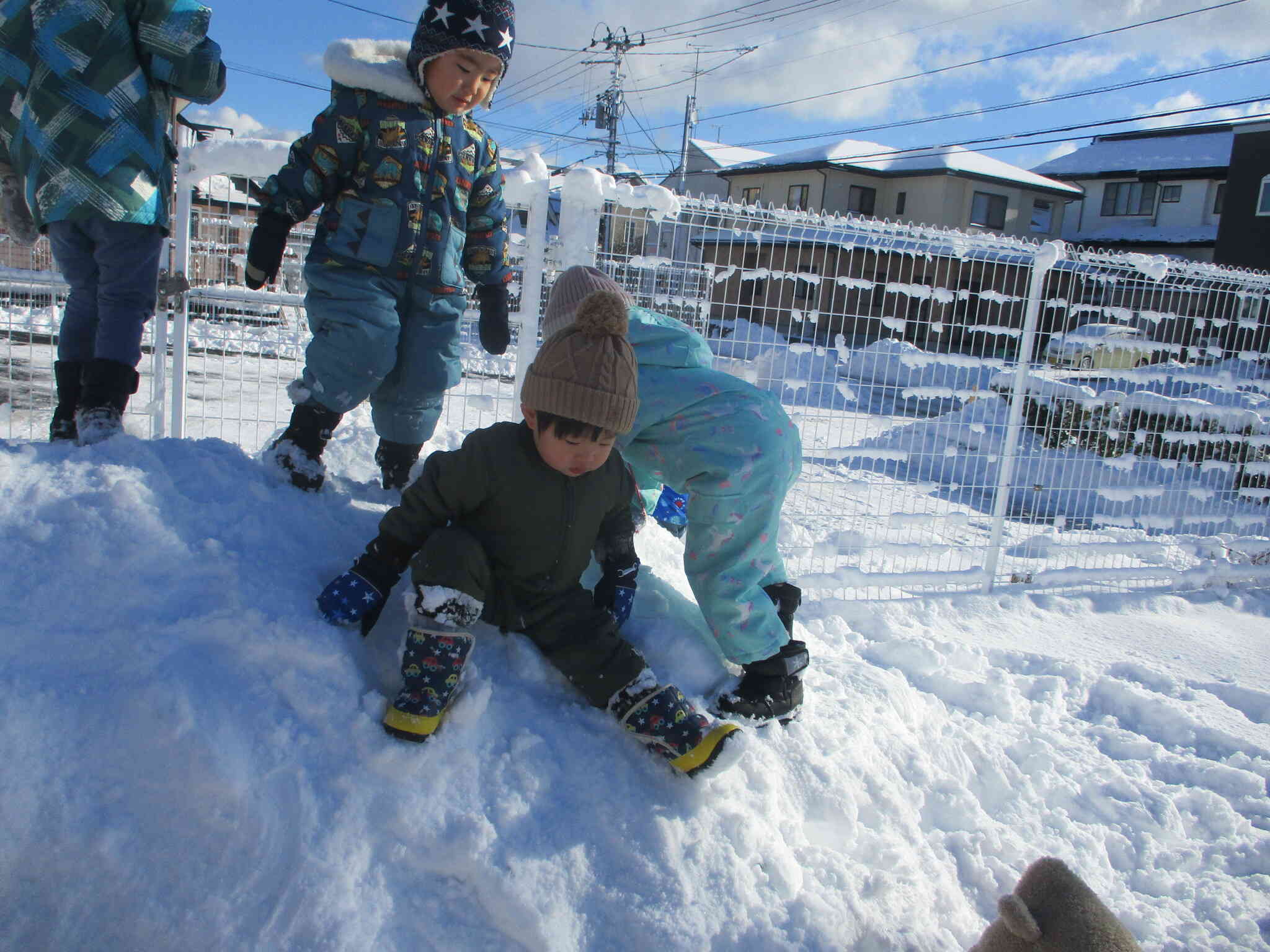 雪山があるよ