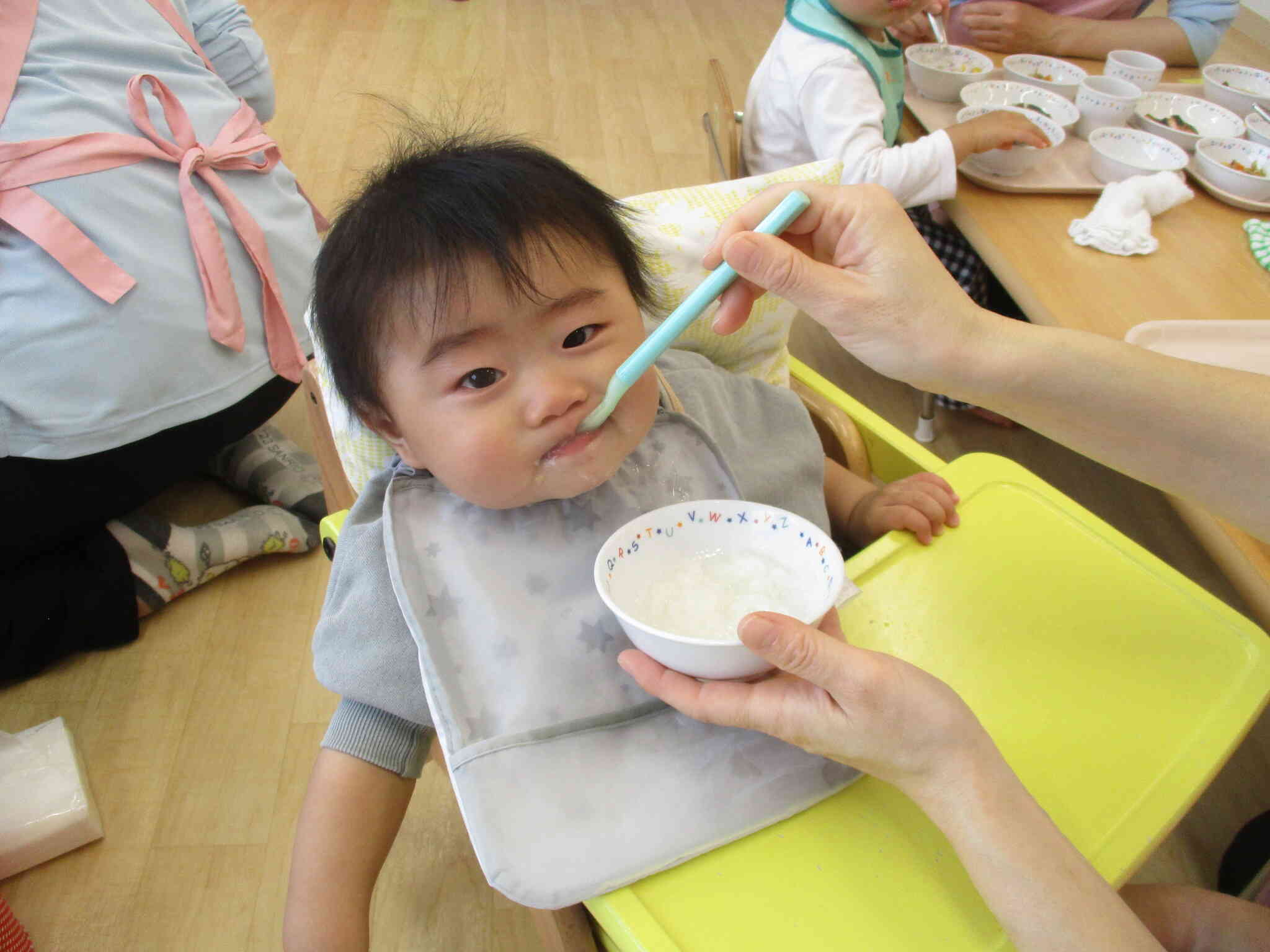 いっぱい食べて大きくなろうね。