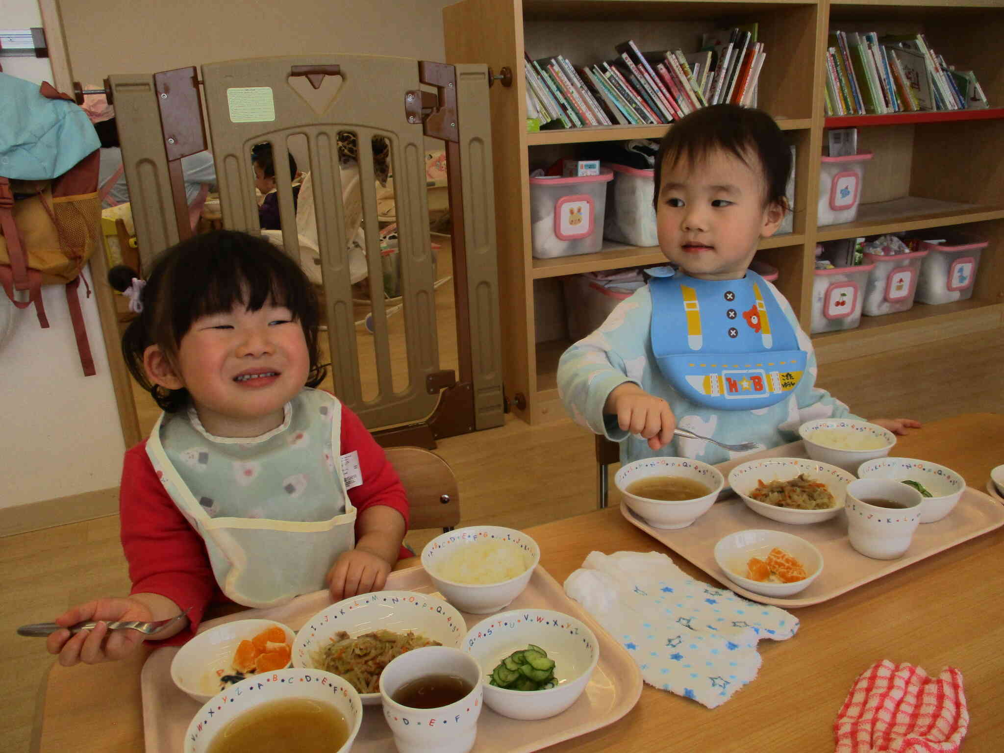 たくさん食べて大きくなるんだ！