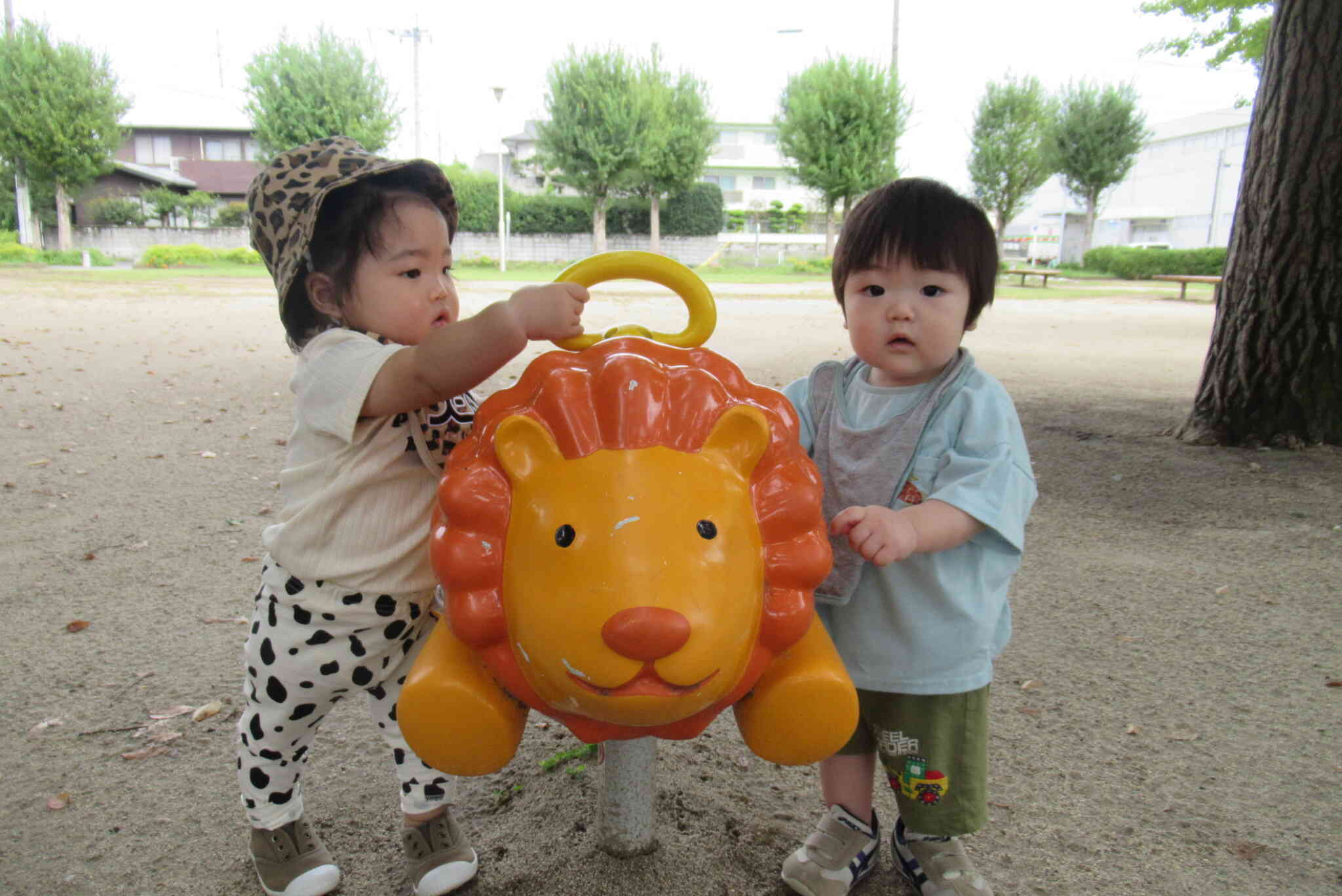 ライオンさんと一緒にハイポーズ！