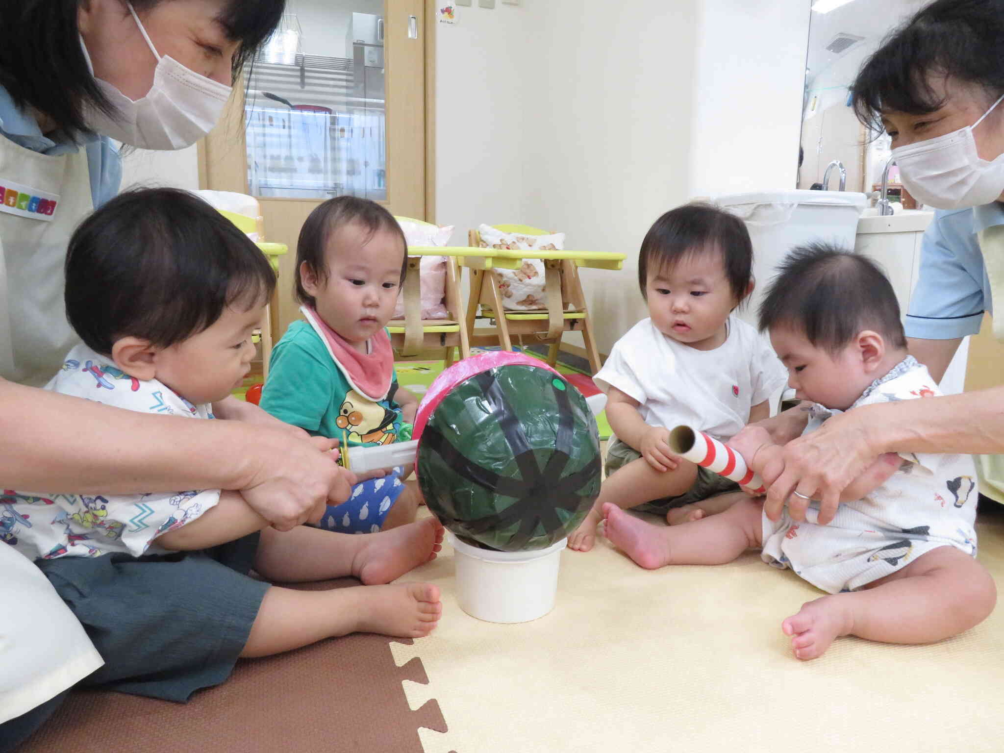 夏祭り（0歳児　ひよこ組）