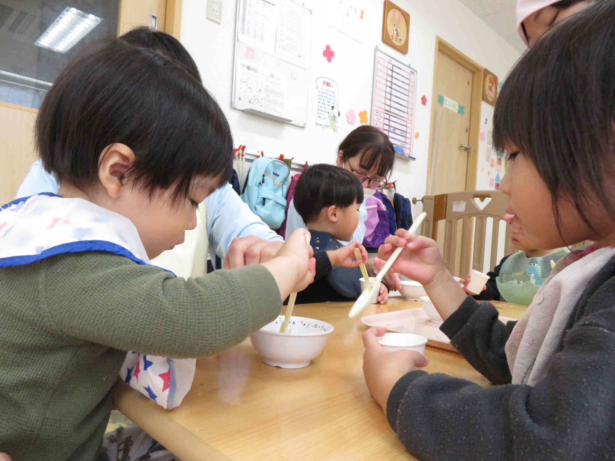 どんな　ふりかけが出来たかな。