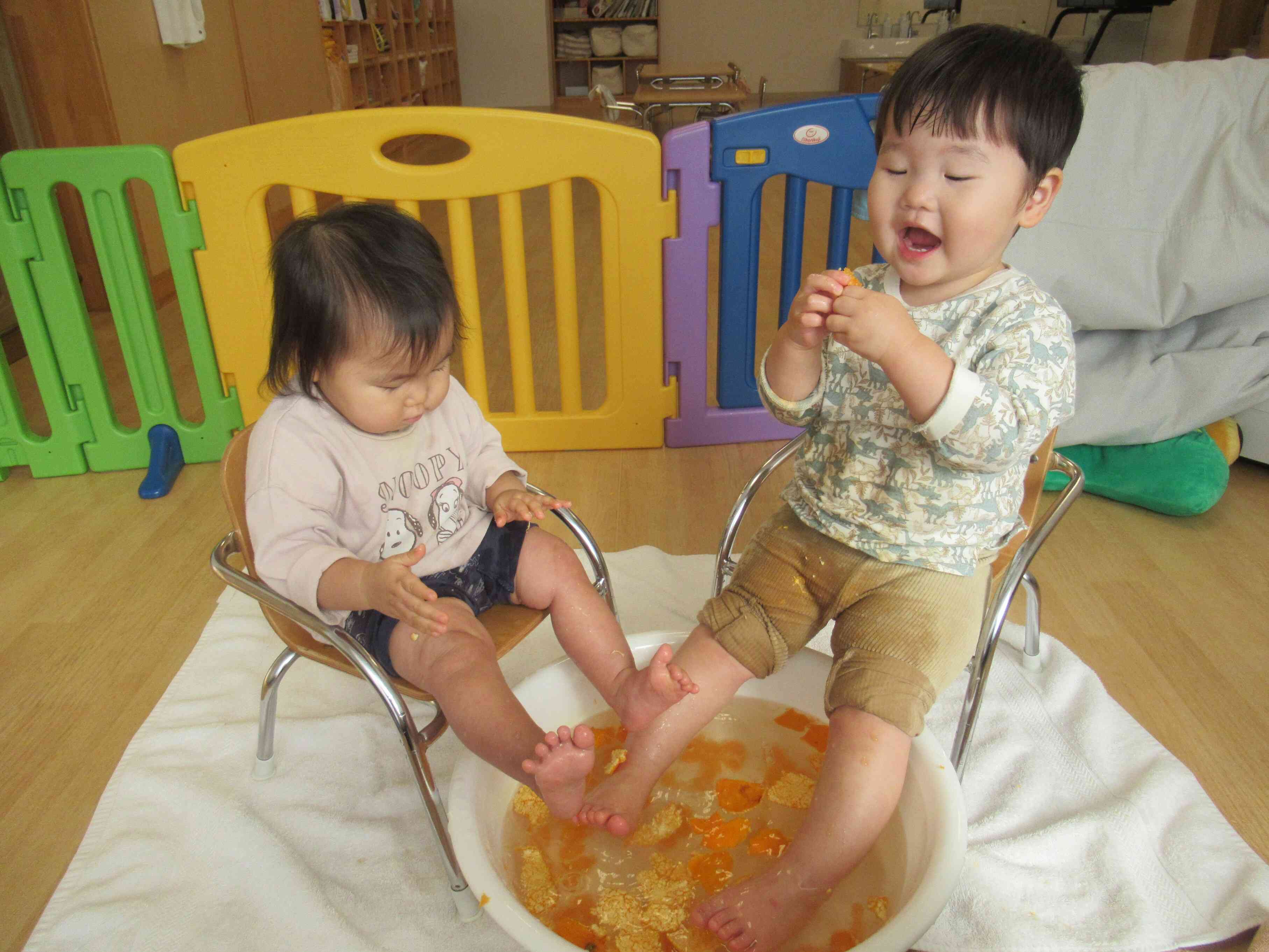 足湯に気持ち良いね♪