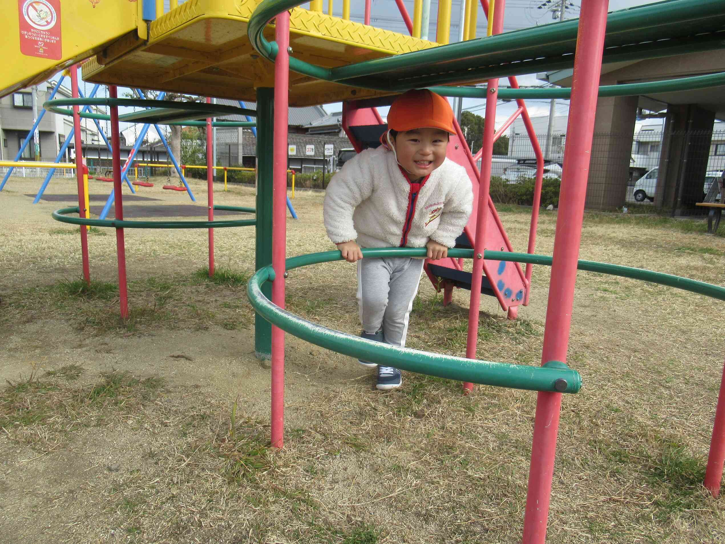 公園で遊んだよ！