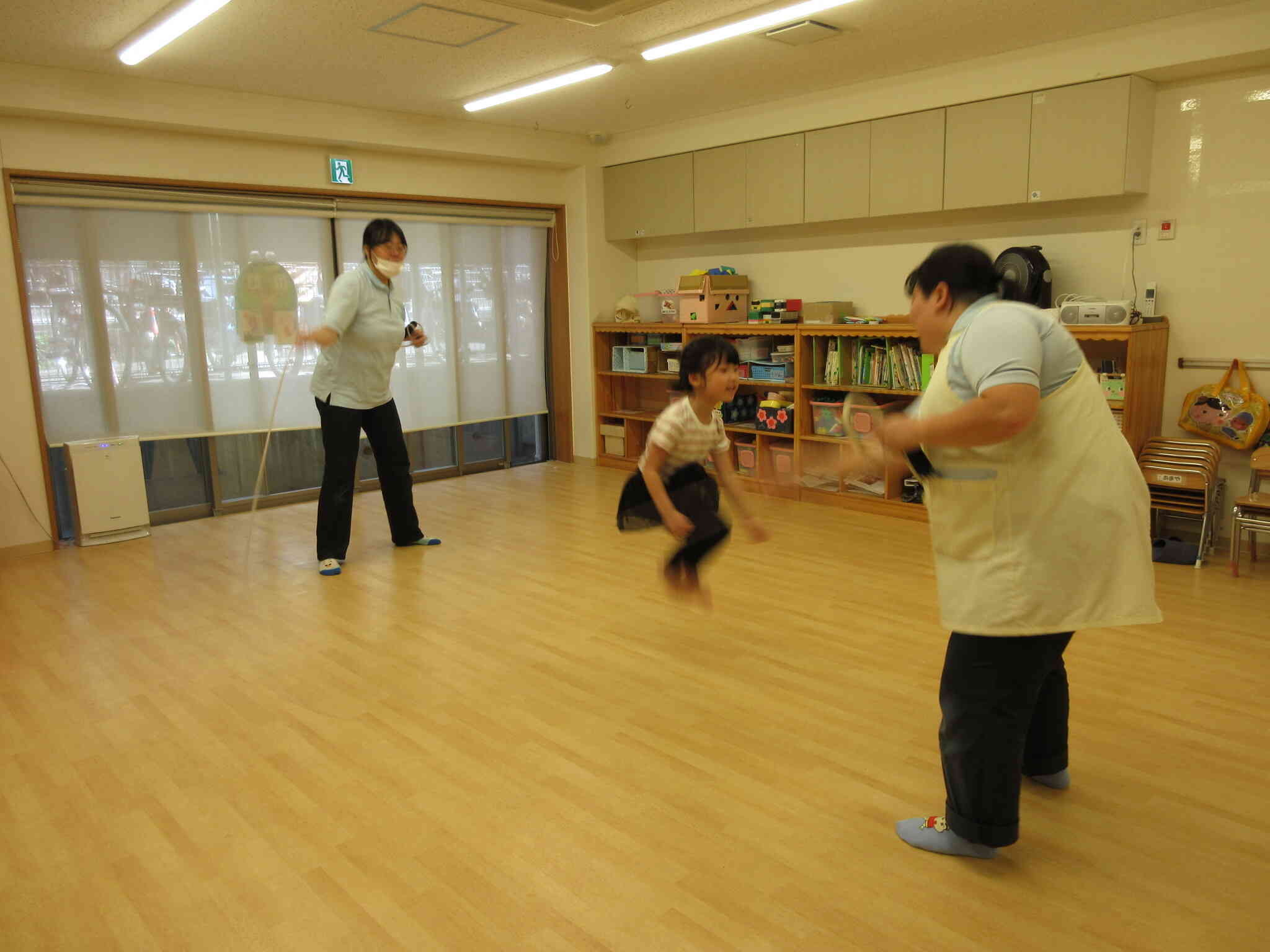 大縄跳びに挑戦！