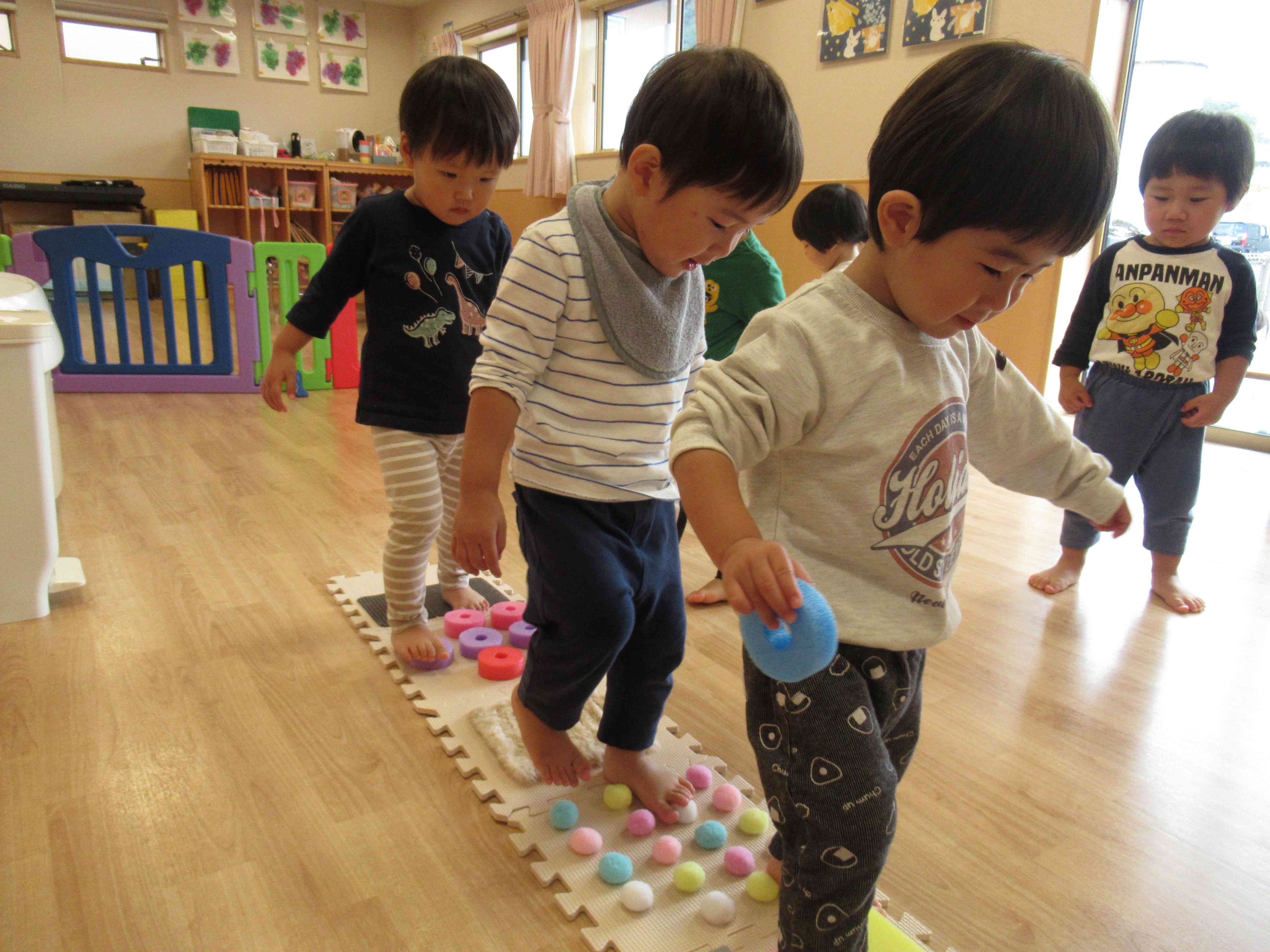 足の裏が気持ちいな