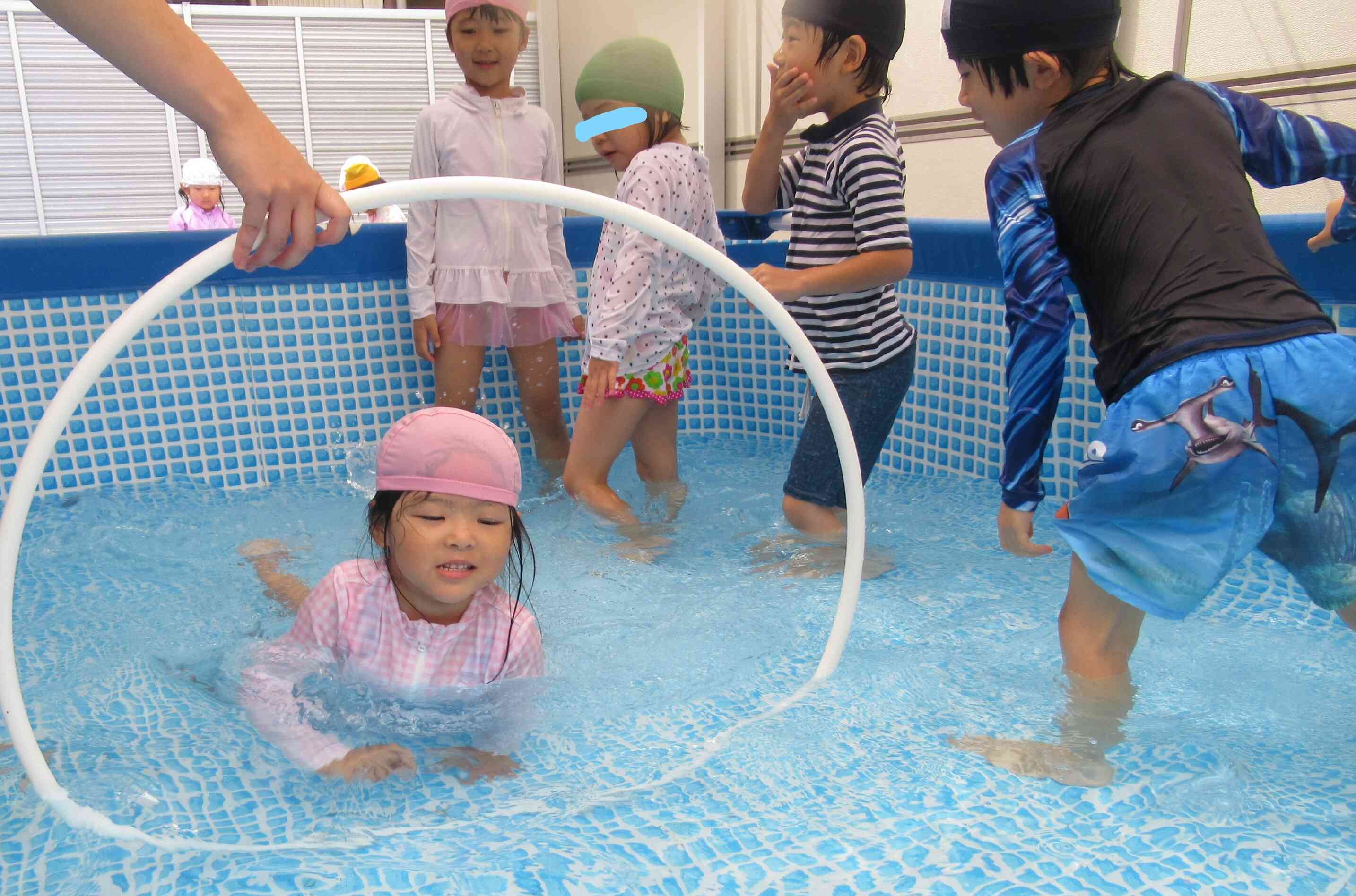 ぱんだ組（4歳児）の日常～水遊び・プール～｜ニチイキッズひらま保育園｜ニチイキッズ