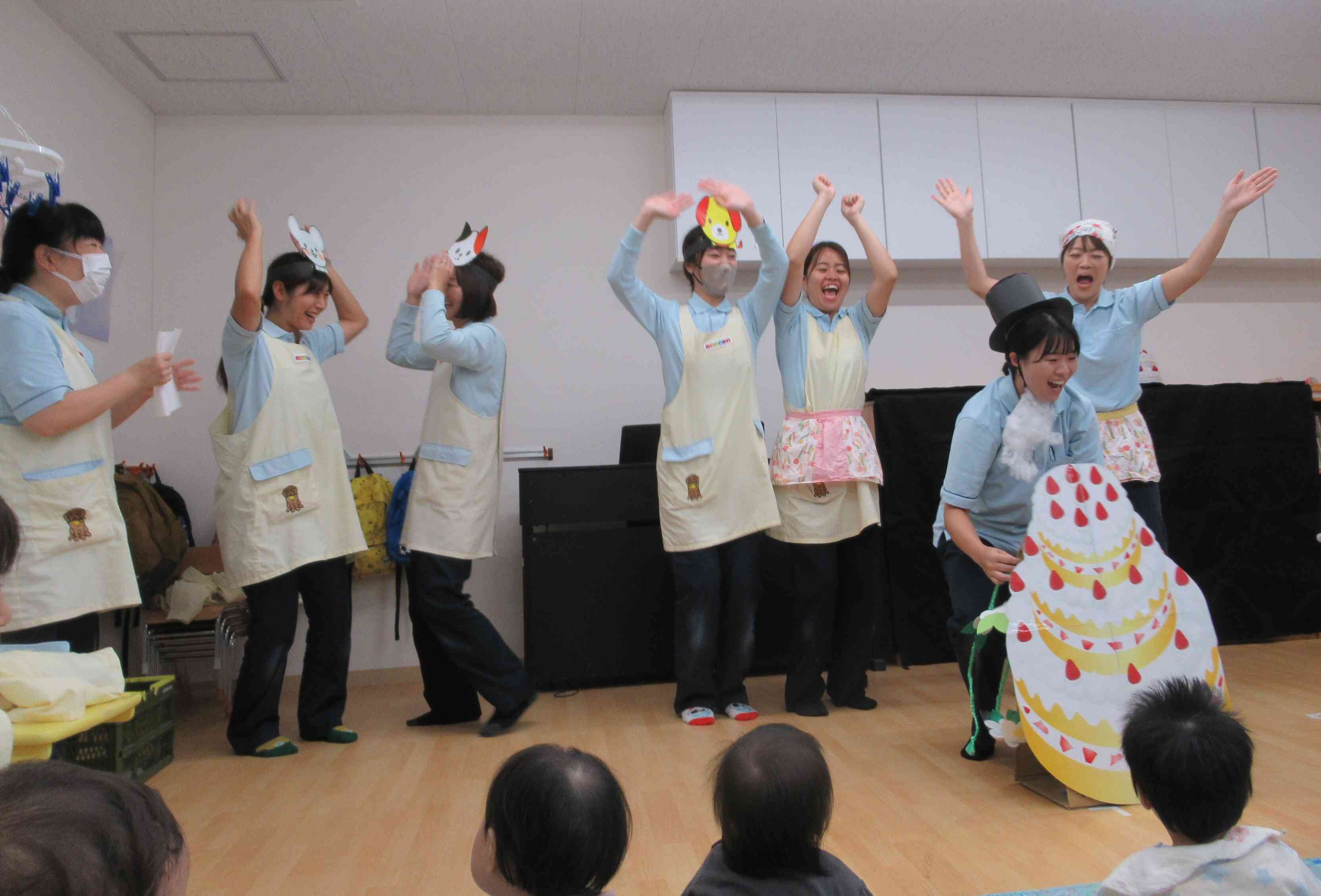 大きなケーキ抜けたよ！