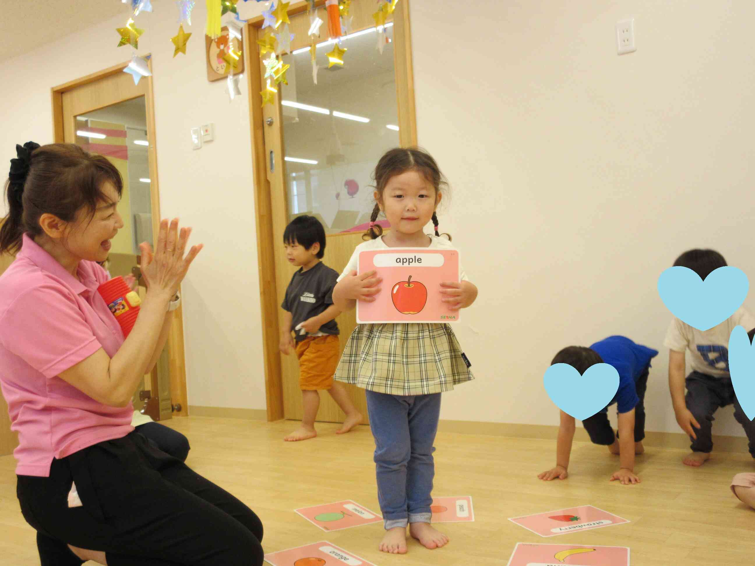 ピコピコハンマーで選んだカードは・・・“Apple”でした♫