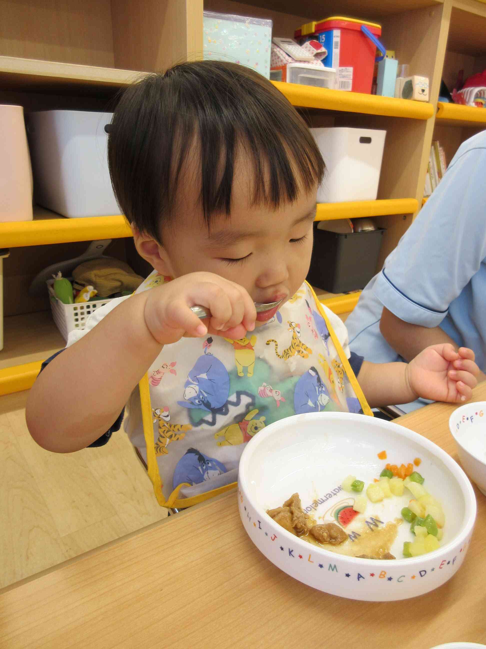 モリモリ上手に食べています！