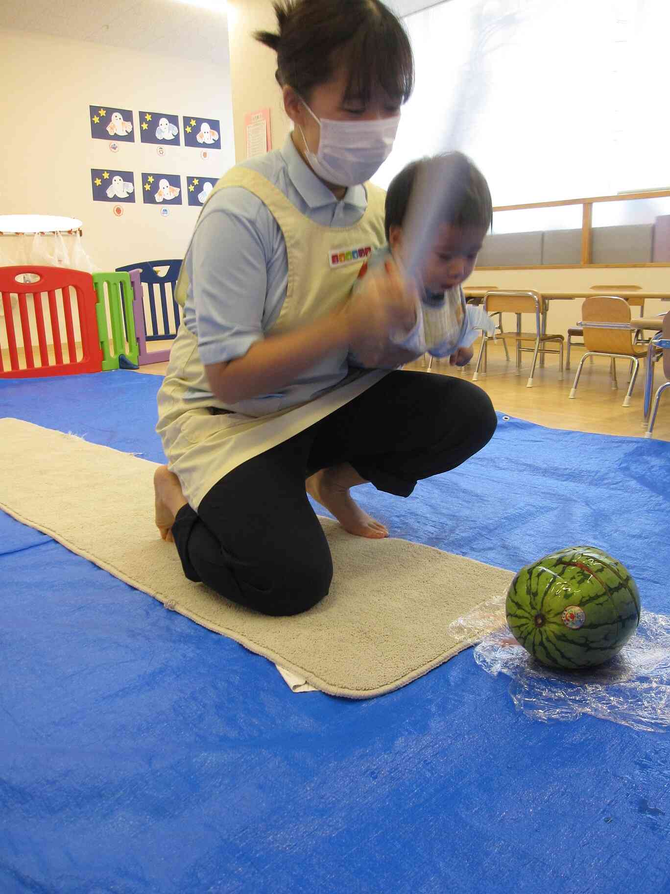 最後は先生と一緒に・・・えいっ！！