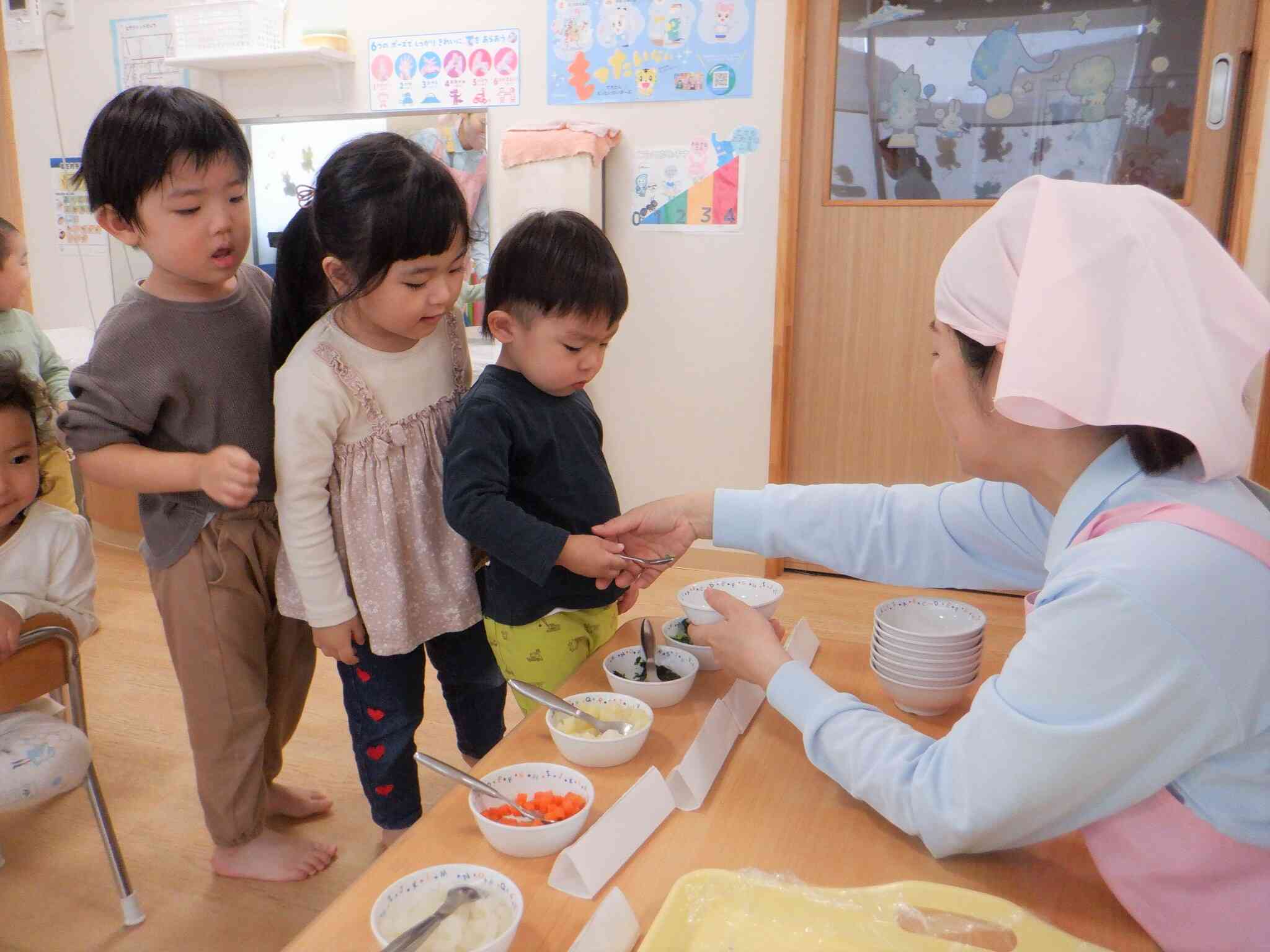 【食育】和食の日②～おみそ汁バイキング～