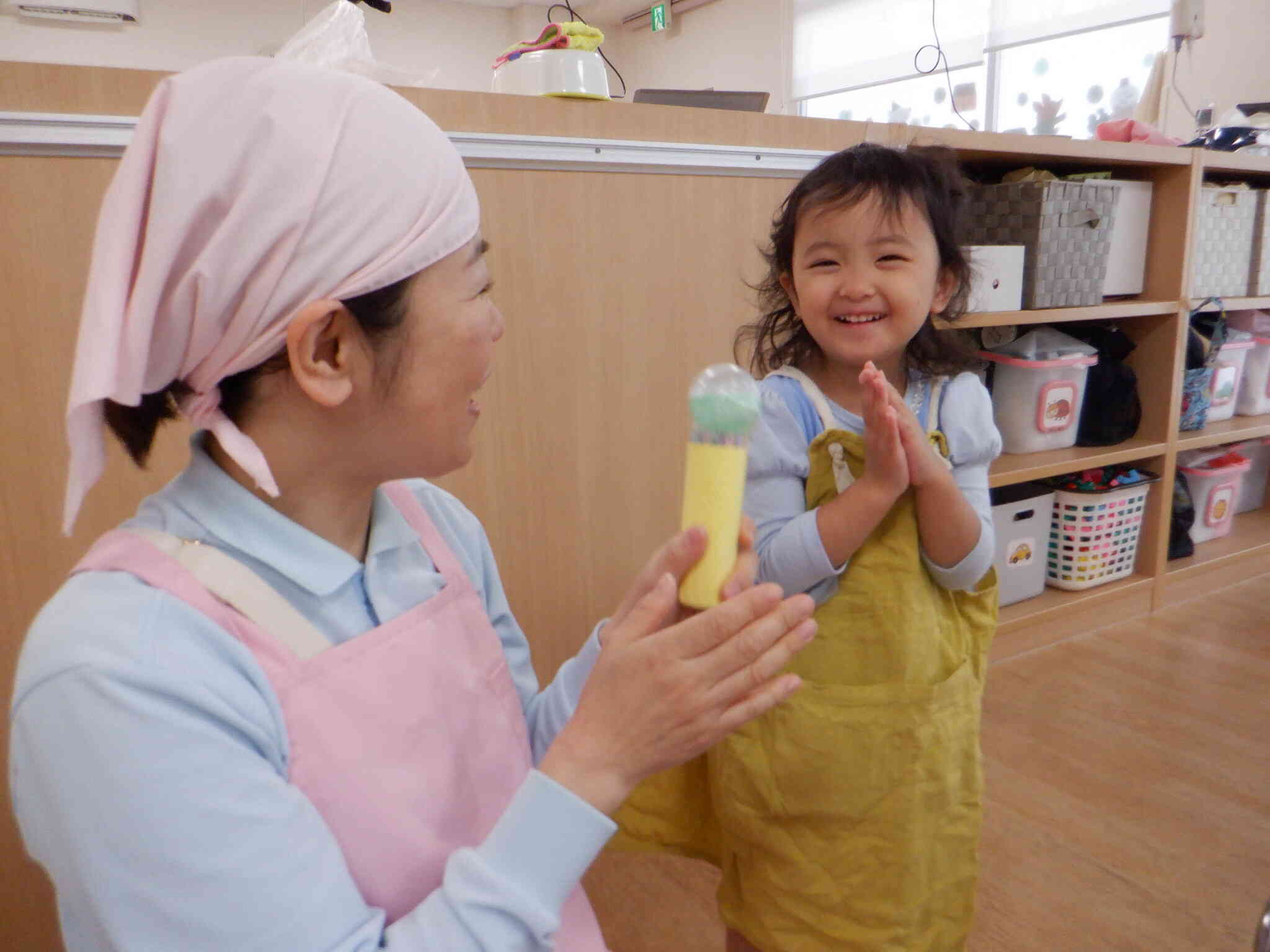 あひる、うさぎ組の様子