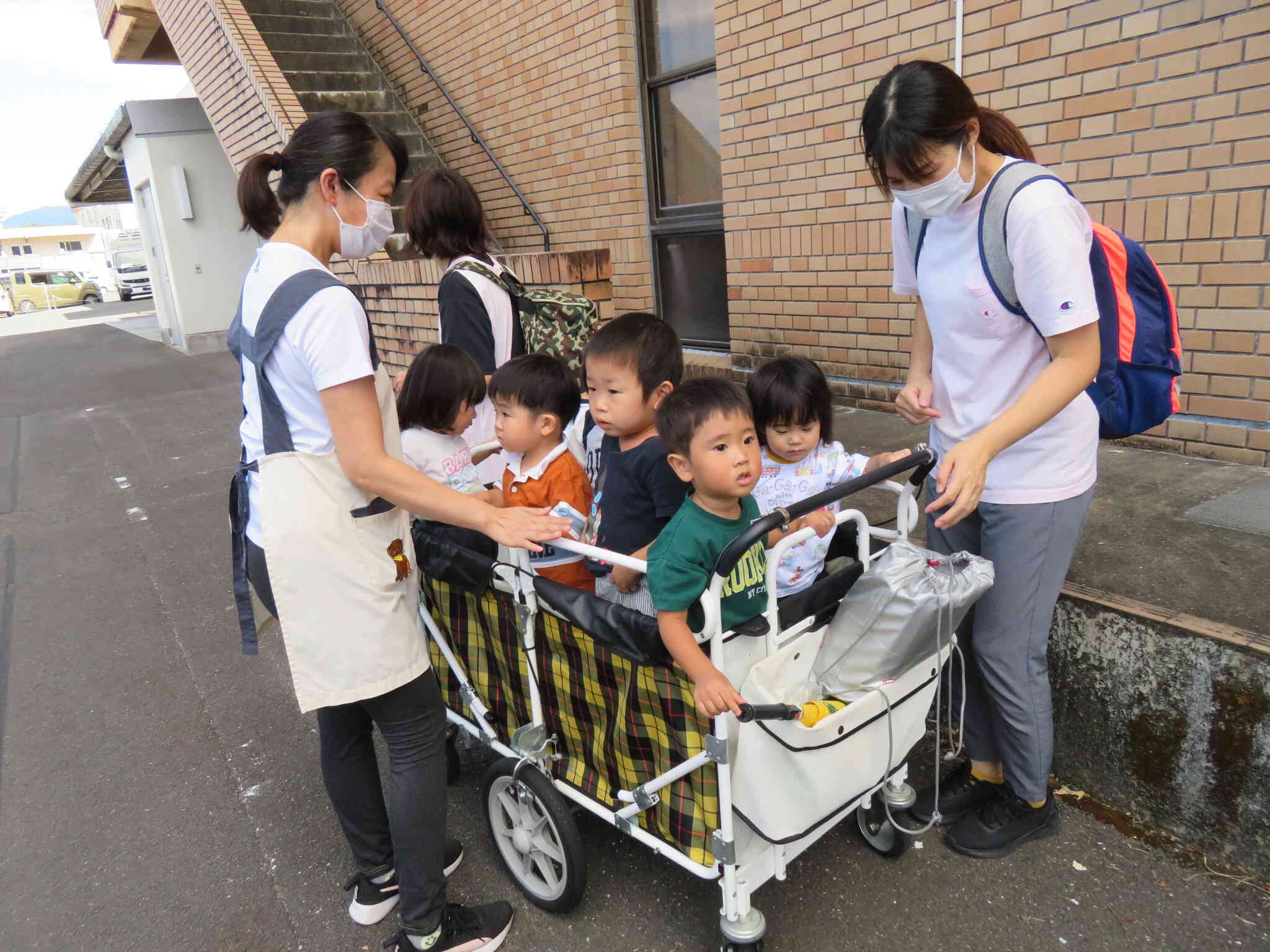 月に一度の避難訓練♪