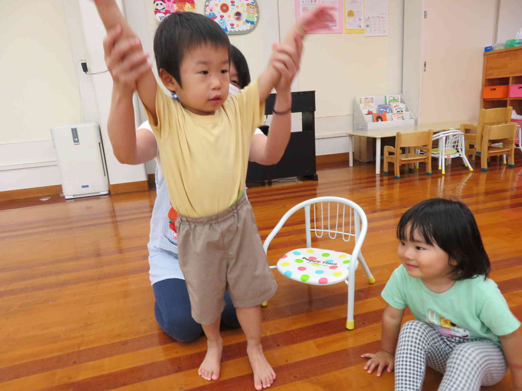 今日の椅子取りゲーム優勝は僕で～す♪