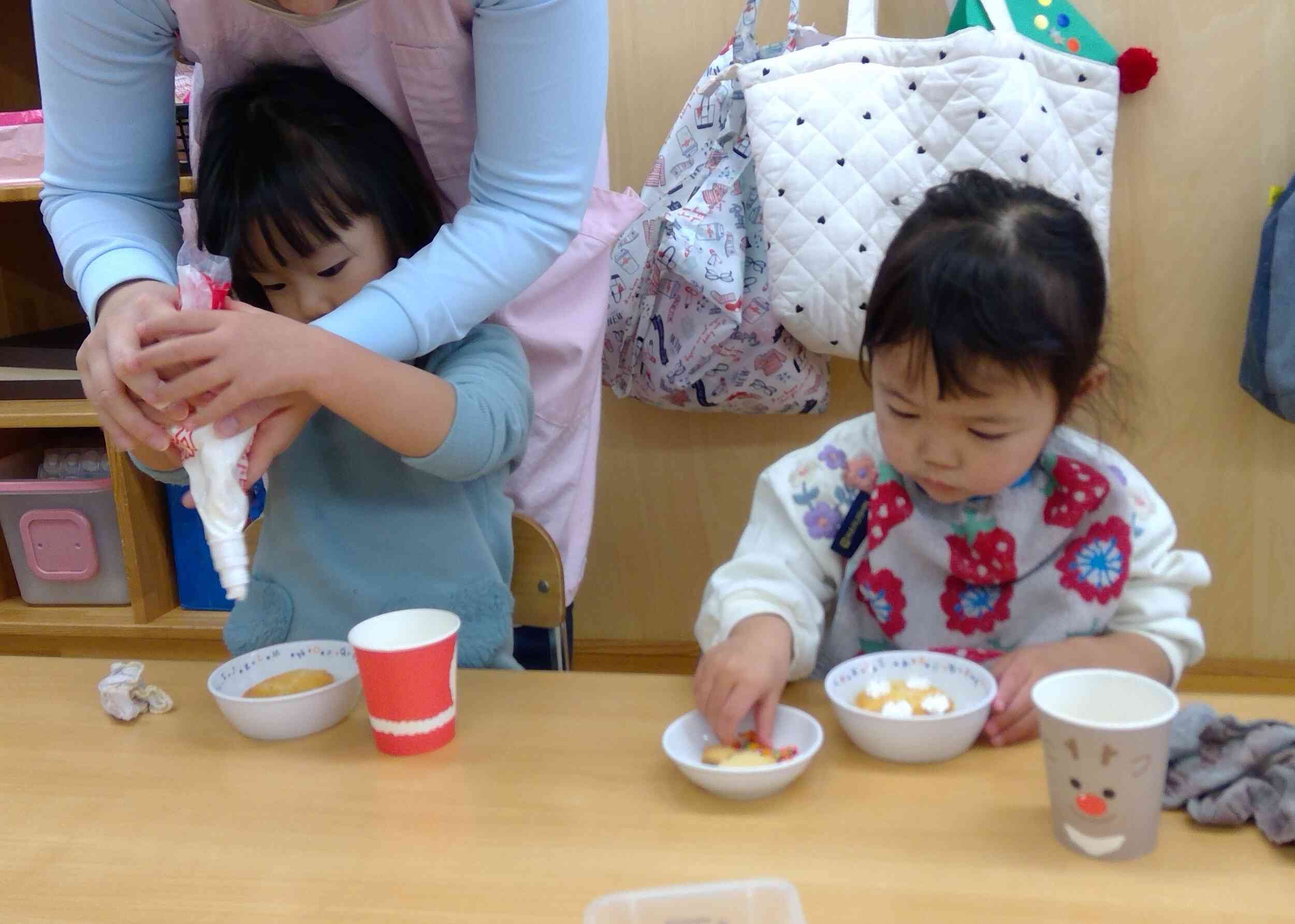 ケーキをペロリと完食！