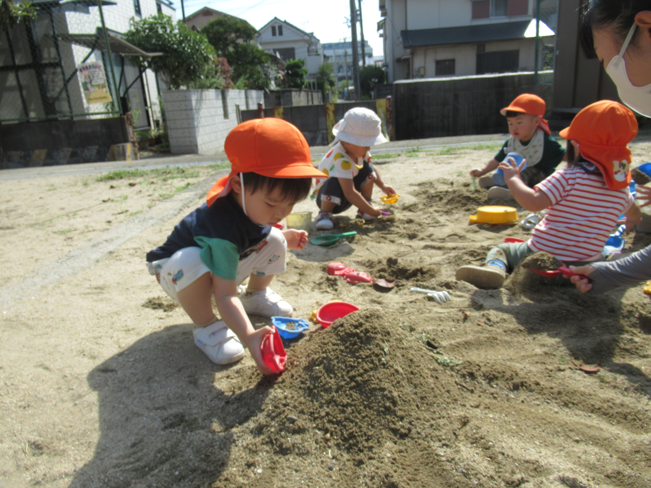 大きい山を作るよ。