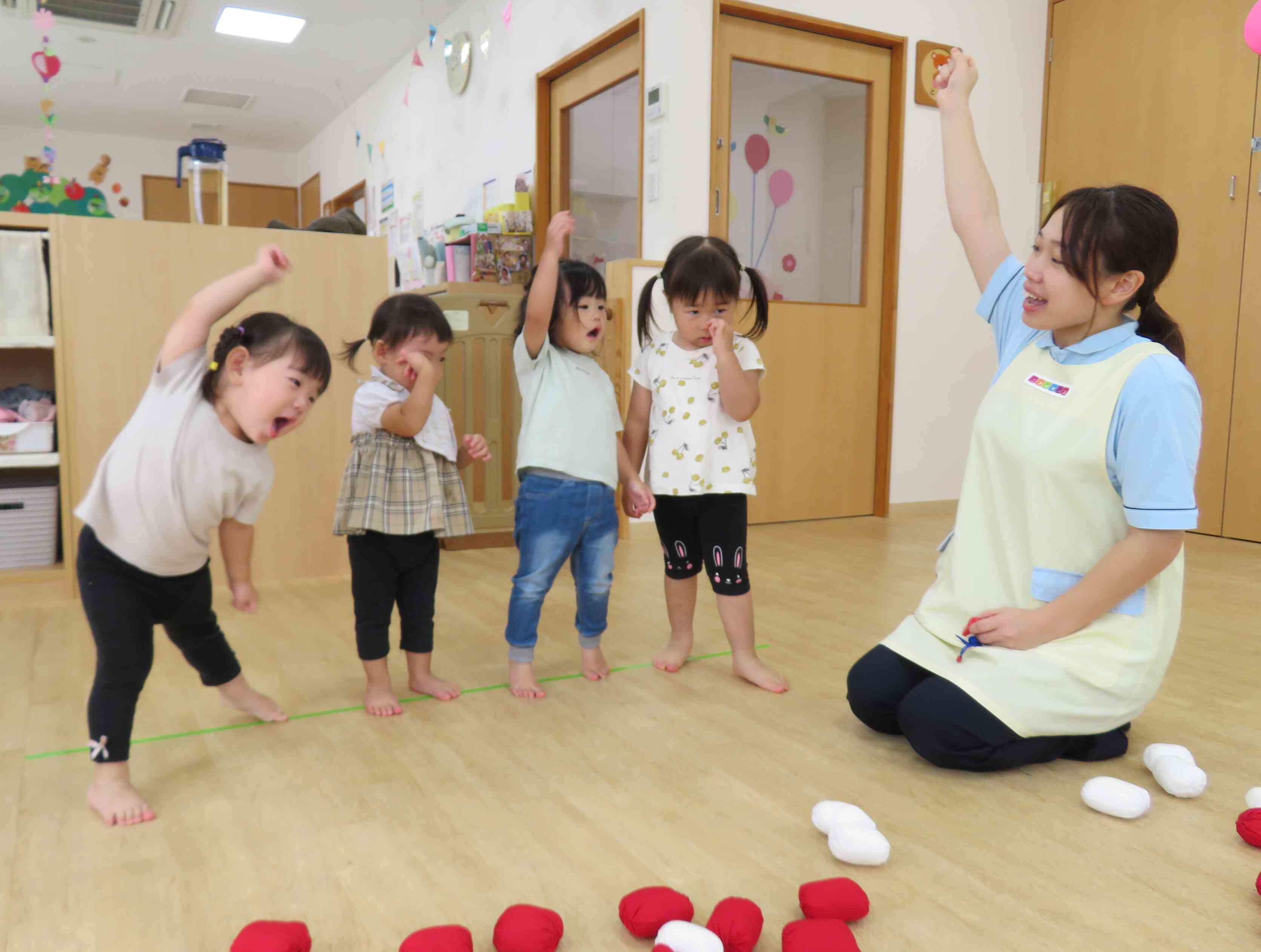 運動会の練習頑張ってます！