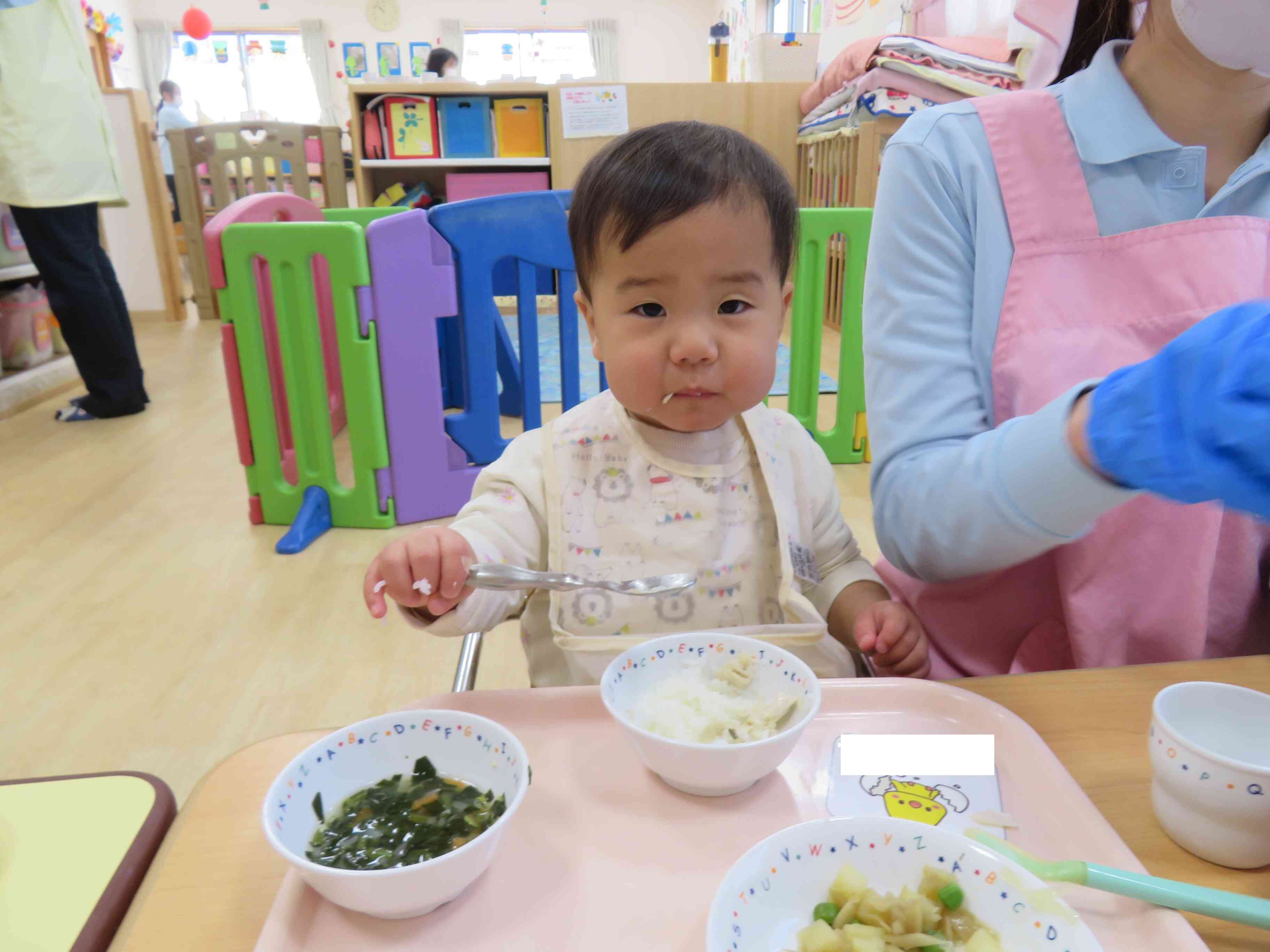 「い～ぱい食べるぞ～」