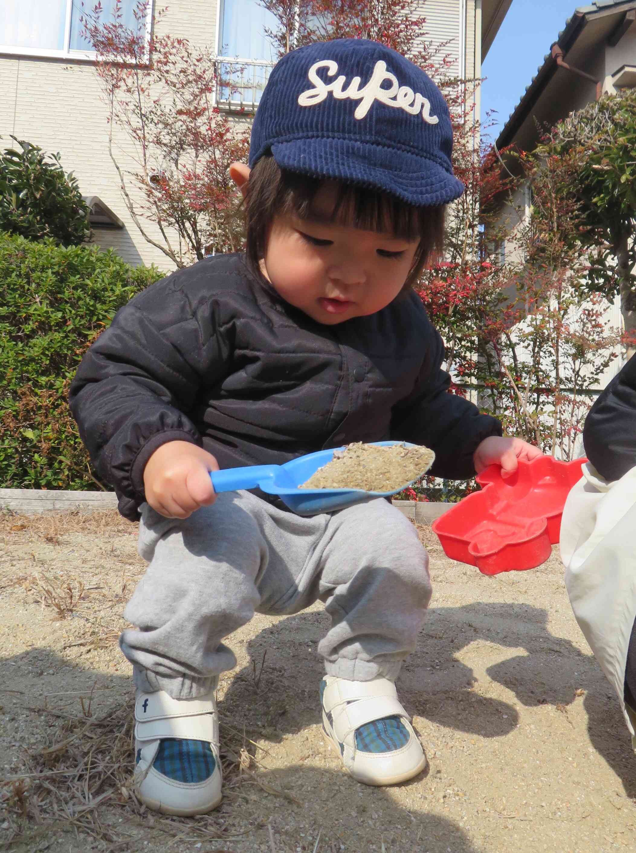 砂場の公園へ行ったよ！