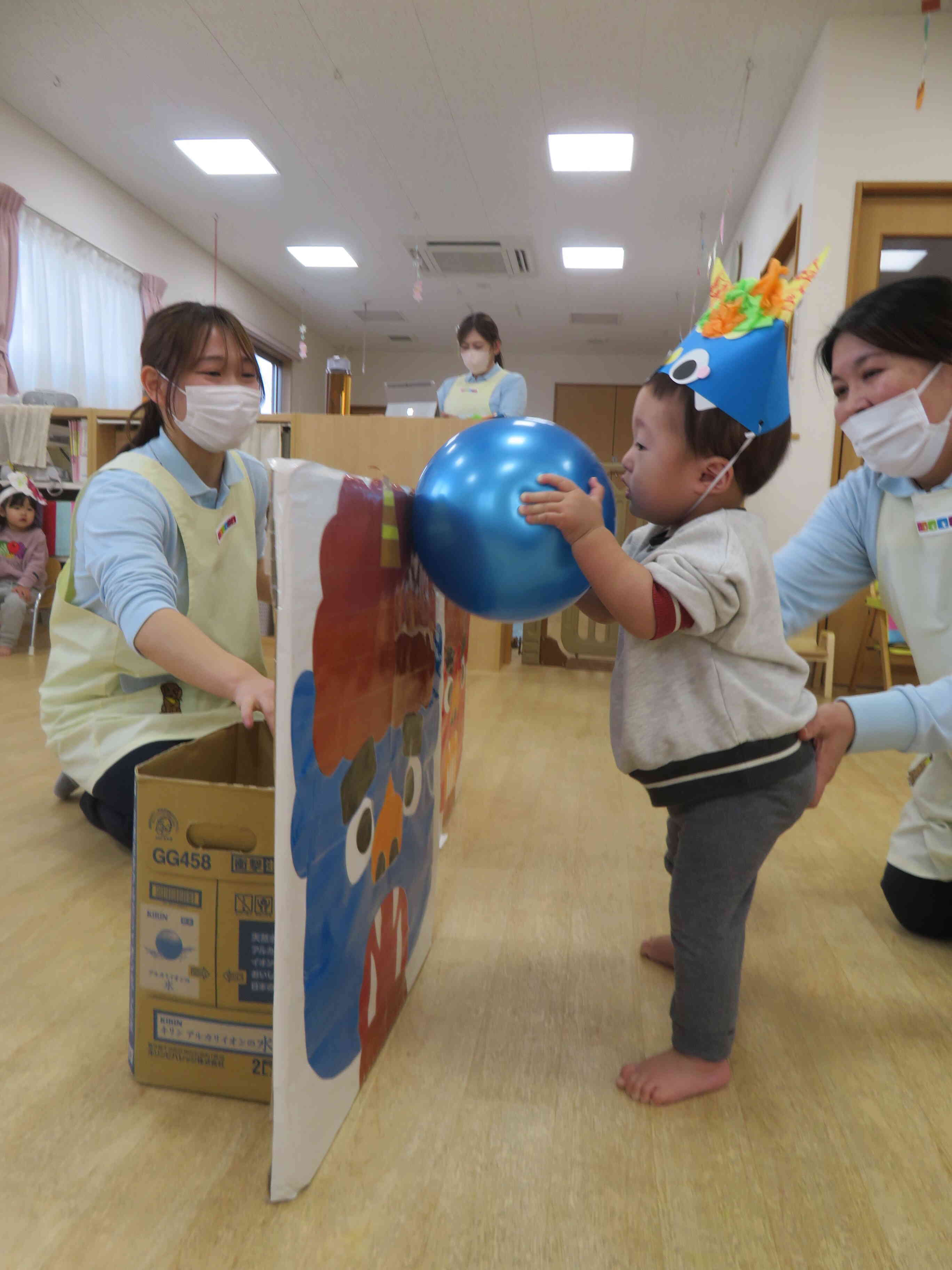 ♪鬼のパンツはいいパンツ～♪楽しい豆まき行事