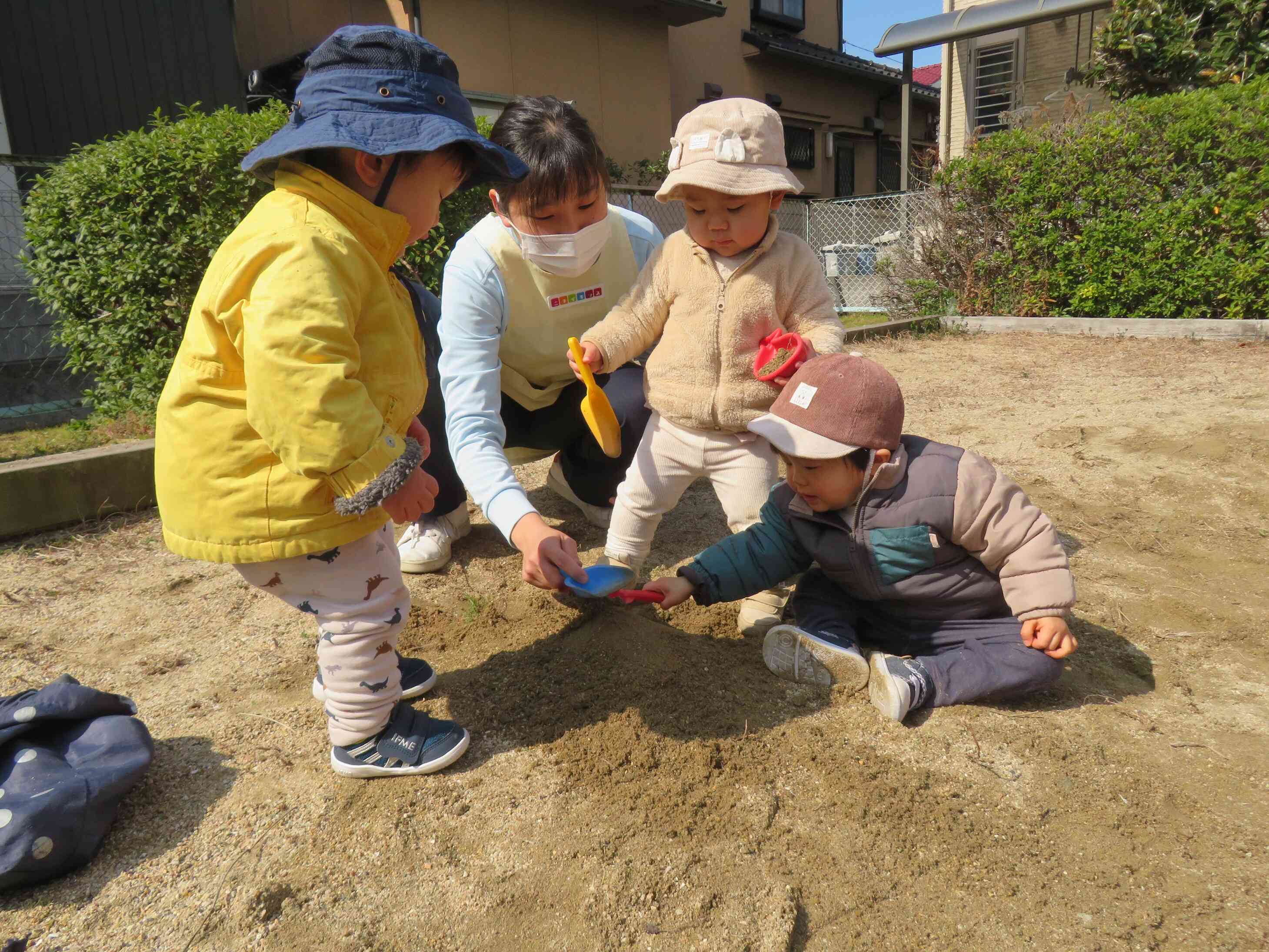 お砂場楽しいね♪