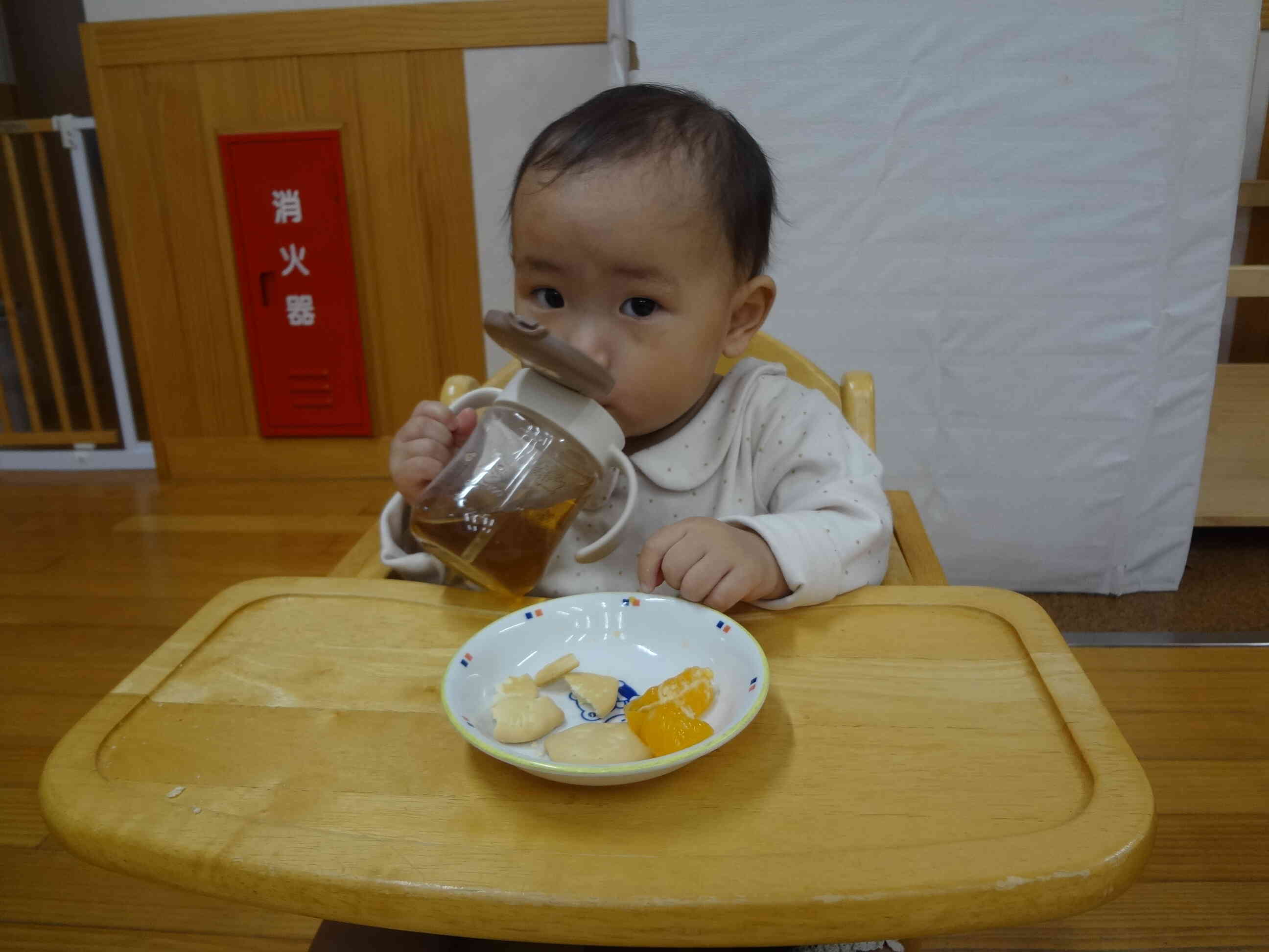 おやつもしっかり食べたよ！