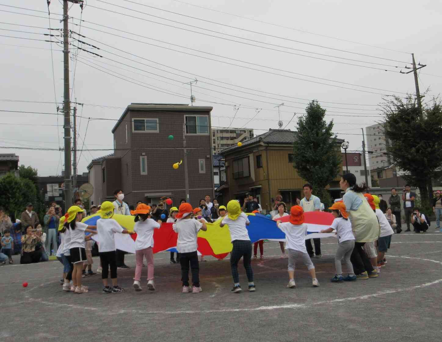 きりん組さんと力を合わせて！