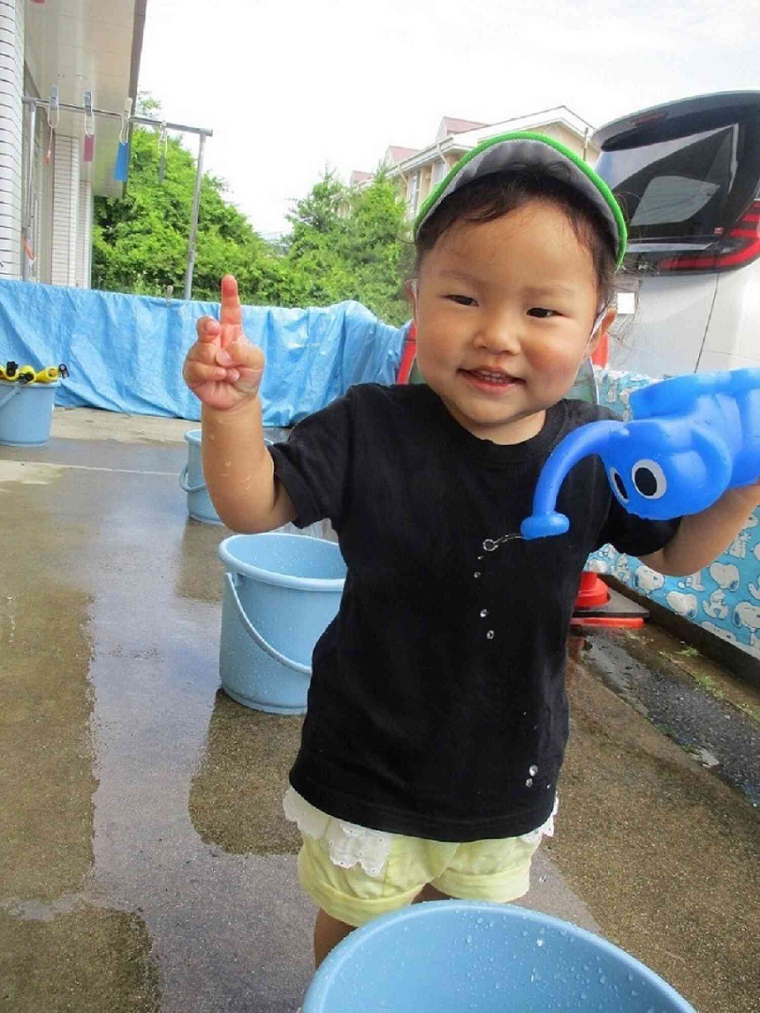 あひる組（１歳児）7月の水遊び