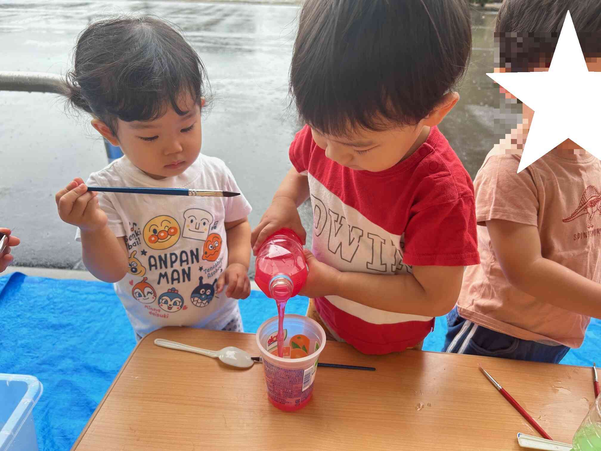 色水遊びするよ～♪