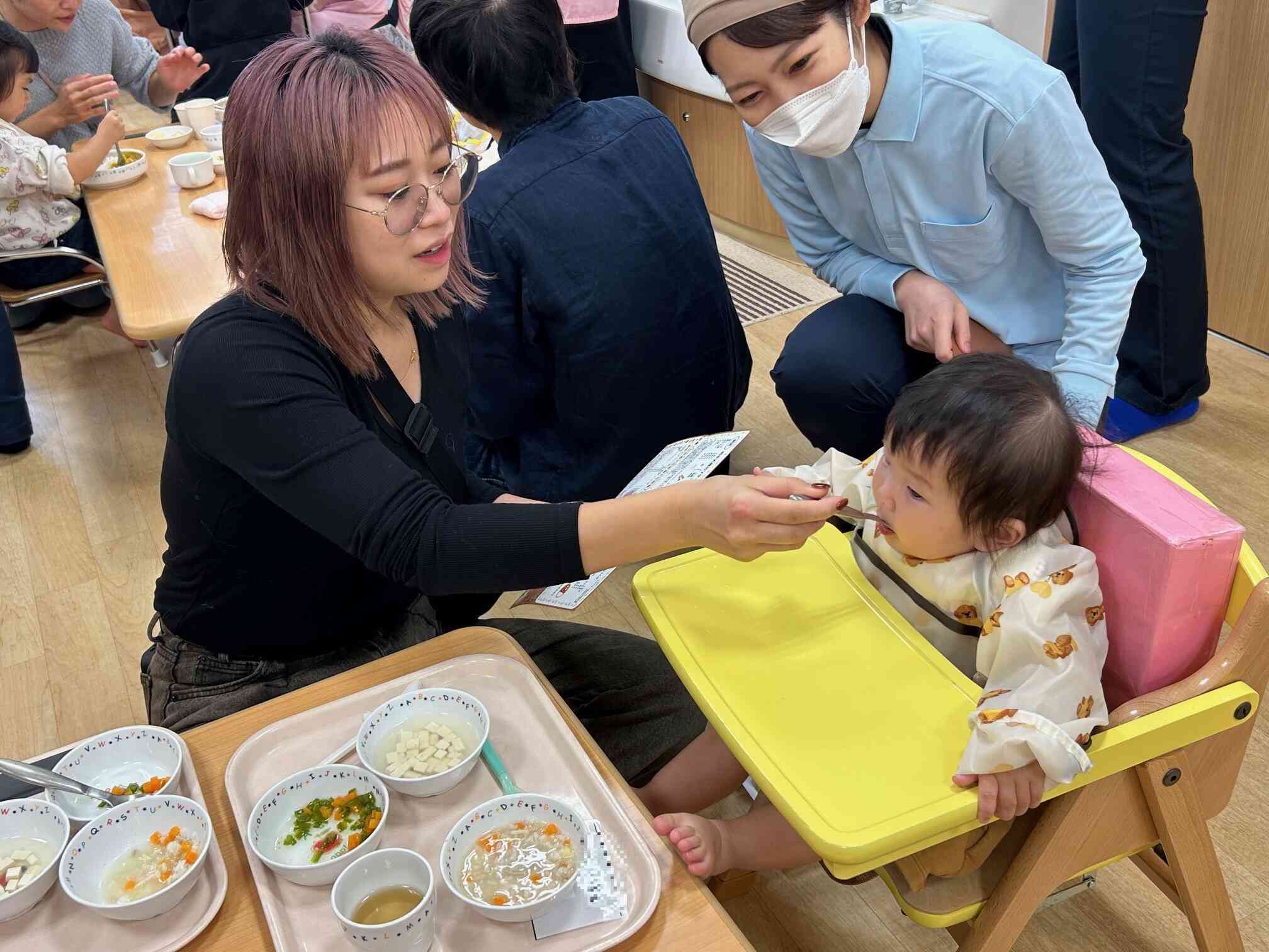 自宅と保育園での様子を話しながら♪