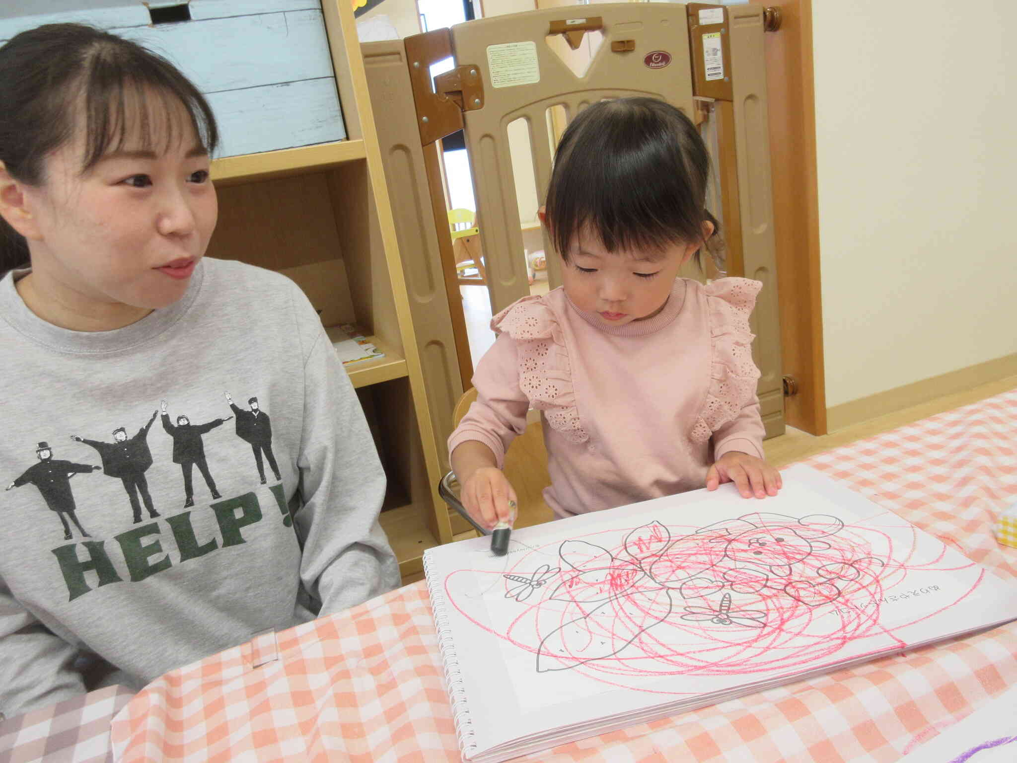 保育参加の様子（1歳児）①