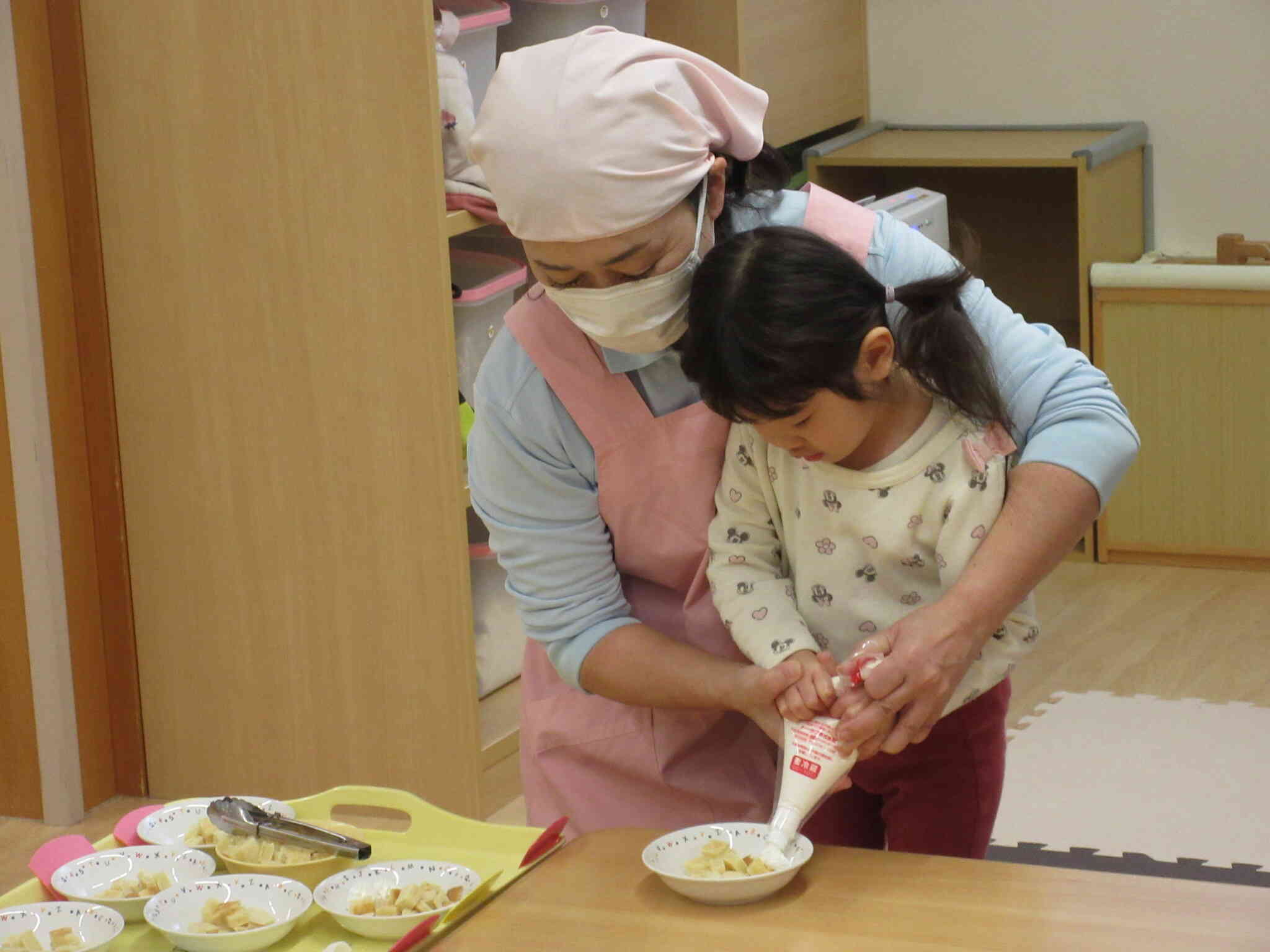 食育「クリスマスケーキ」